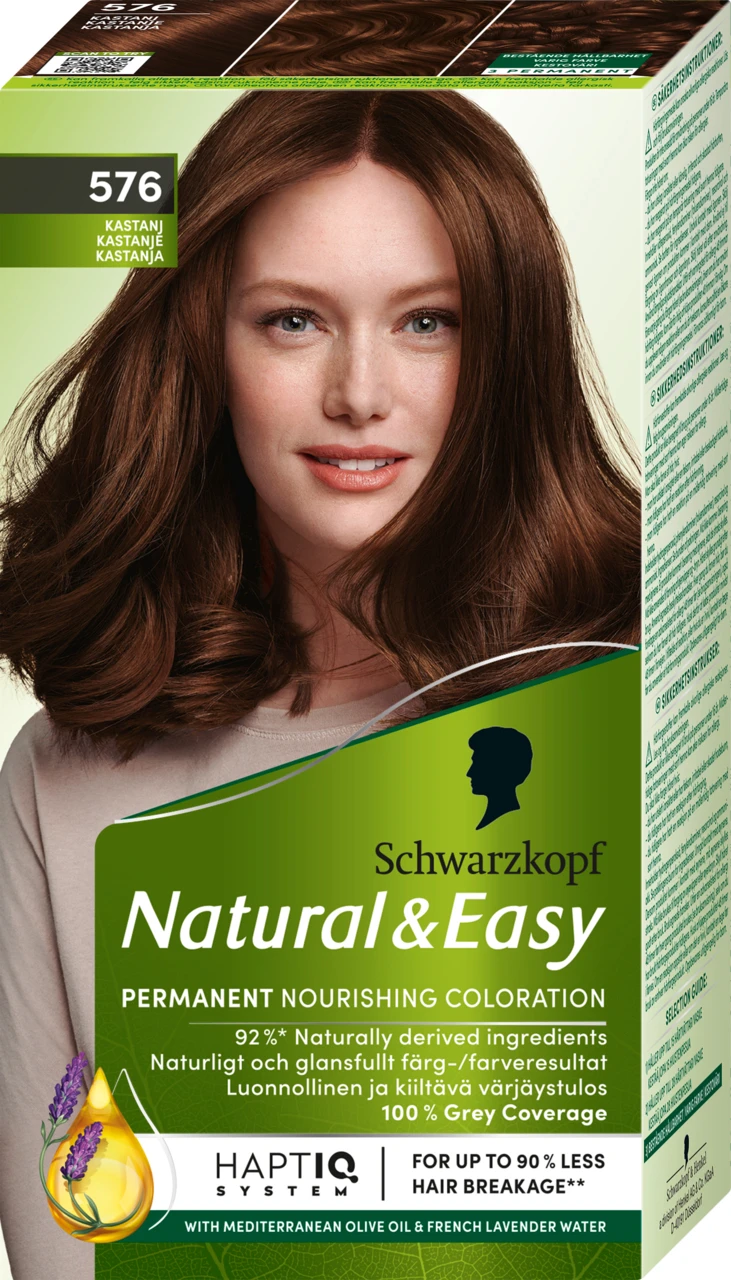 Schwarzkopf Natural & Easy Hårfärg 576 Kastanj - Hårfärg