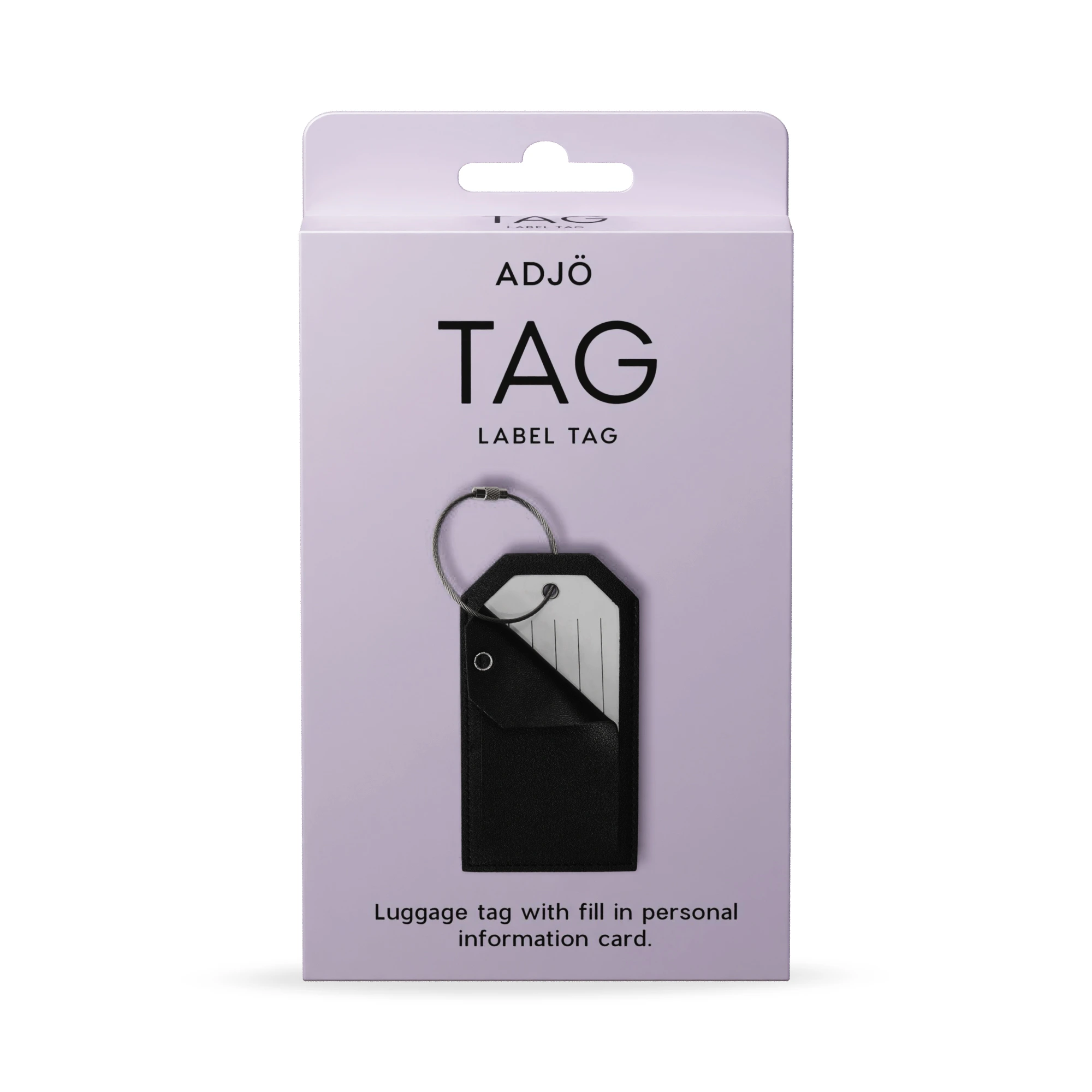ADJÖ TAG Luggage tag Black - Resetillbehör
