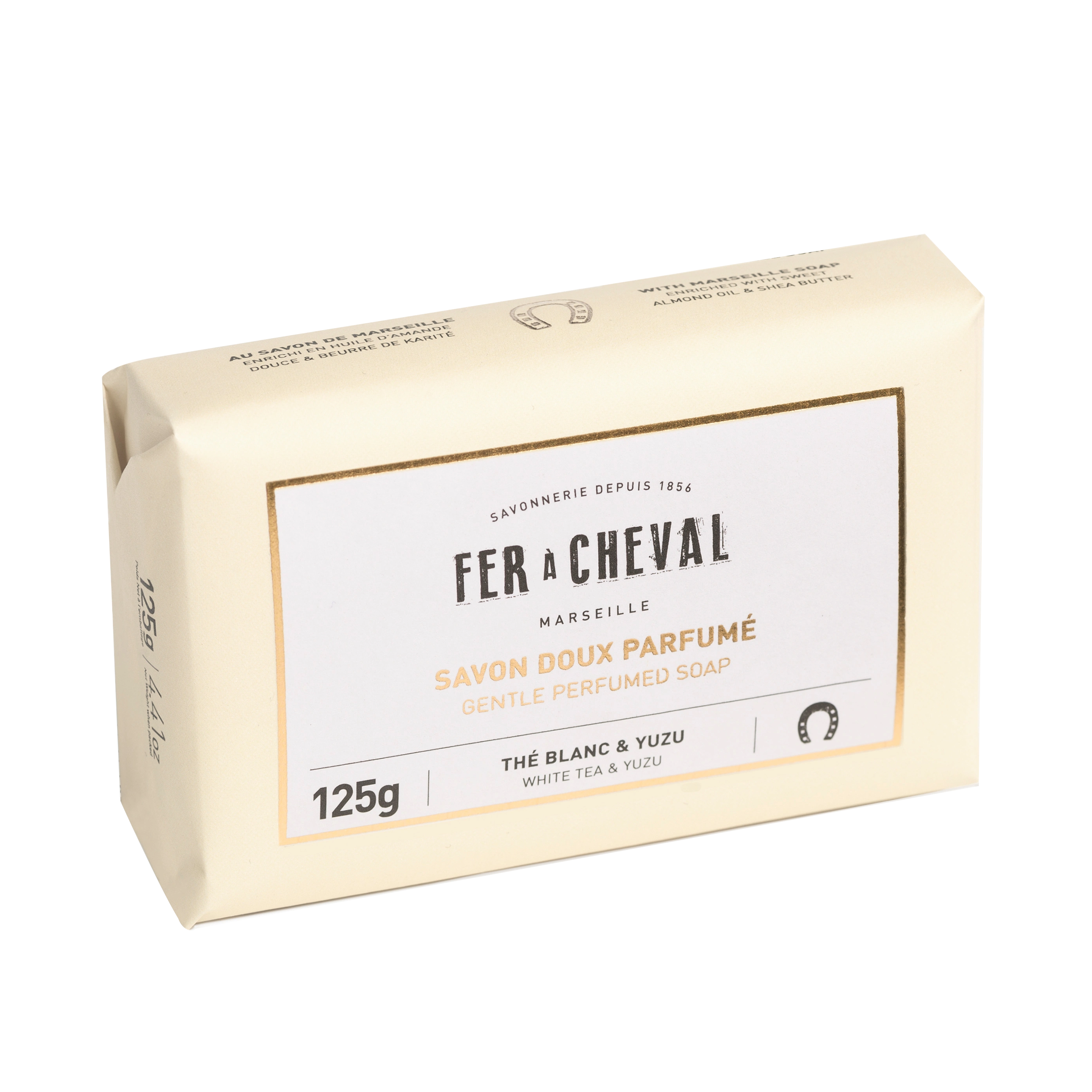 Fer à Cheval Fast Tvål White Tea & Yuzu 125 g - Handtvål