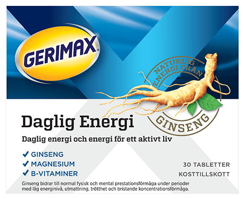 Gerimax Daglig Energi 30 st - Kosttillskott för energi