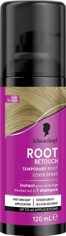 Schwarzkopf Root Retoucher Dark Blonde Utväxtspray 120 ml - Hårfärg
