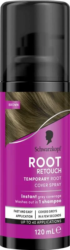 Schwarzkopf Root Retoucher Brown Utväxtspray 120 ml - Hårfärg