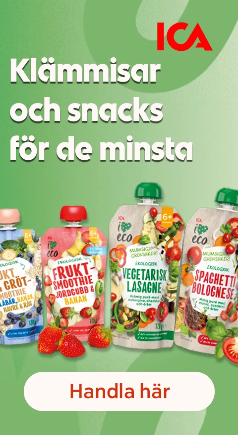 Klämmisar och snacks för de minsta med ICAs egna