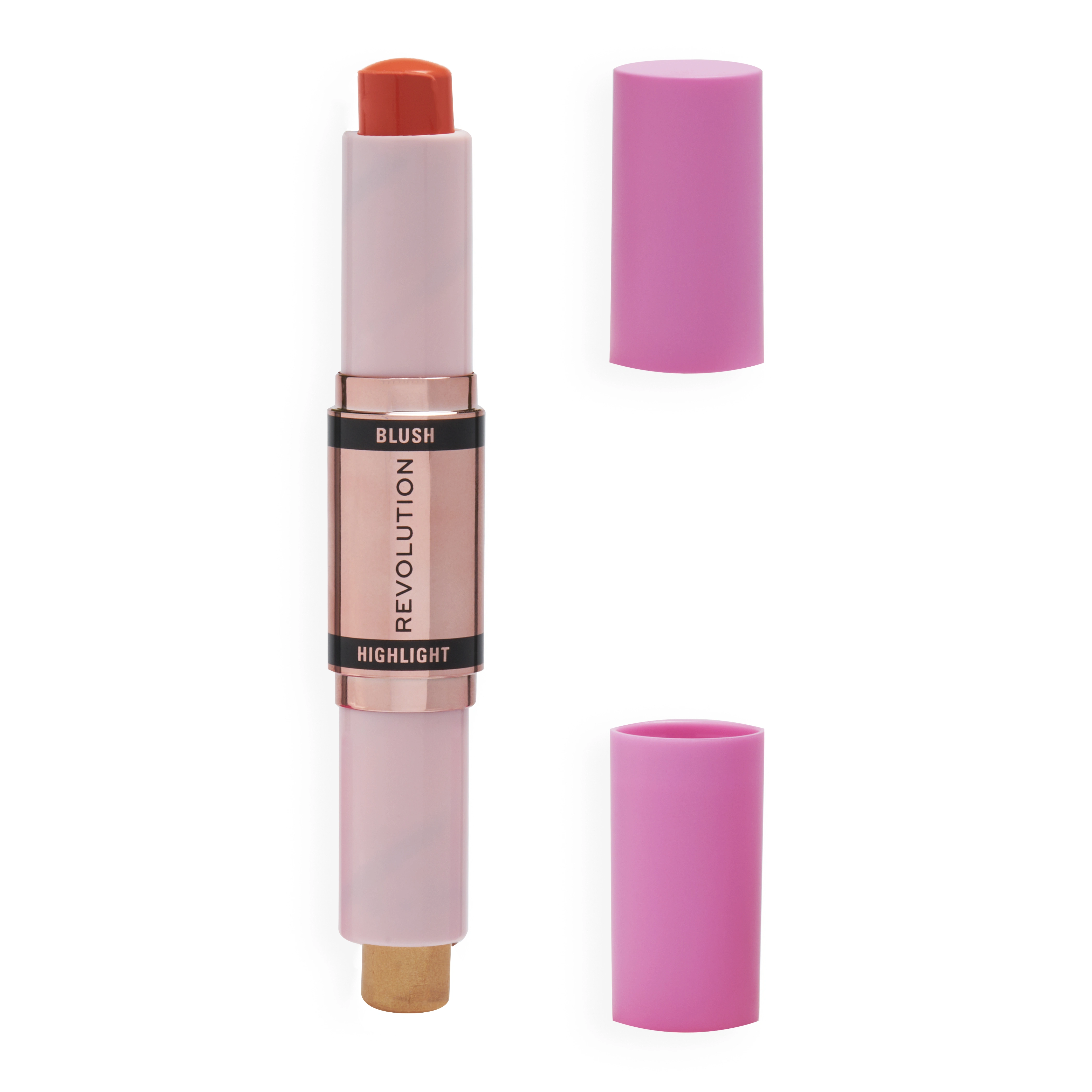 Revolution Blush & Highlight Stick Coral Dew 2,4 g - Highlighter