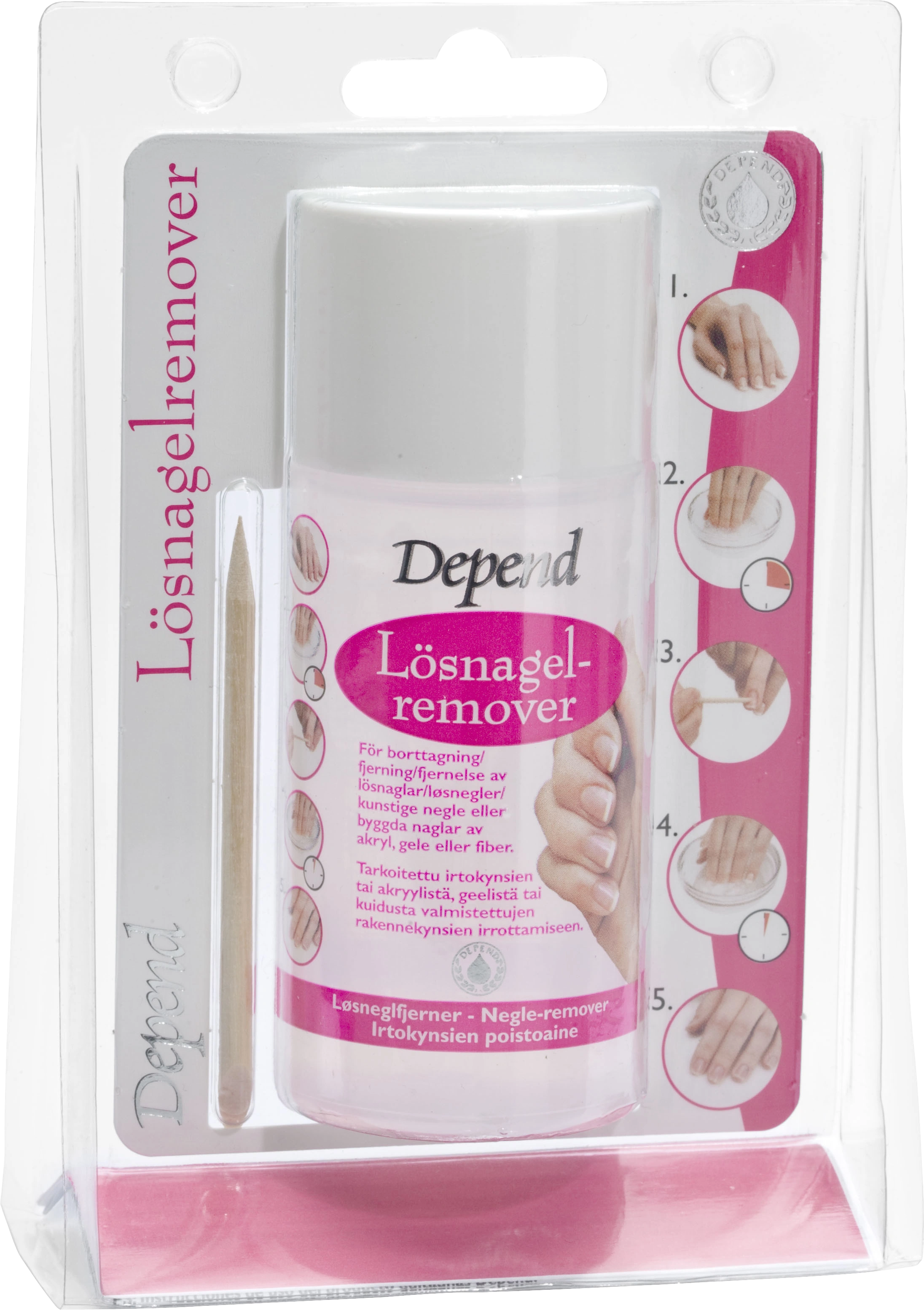 Depend Lösnagelremover 100 ml - Nagellacksborttagning