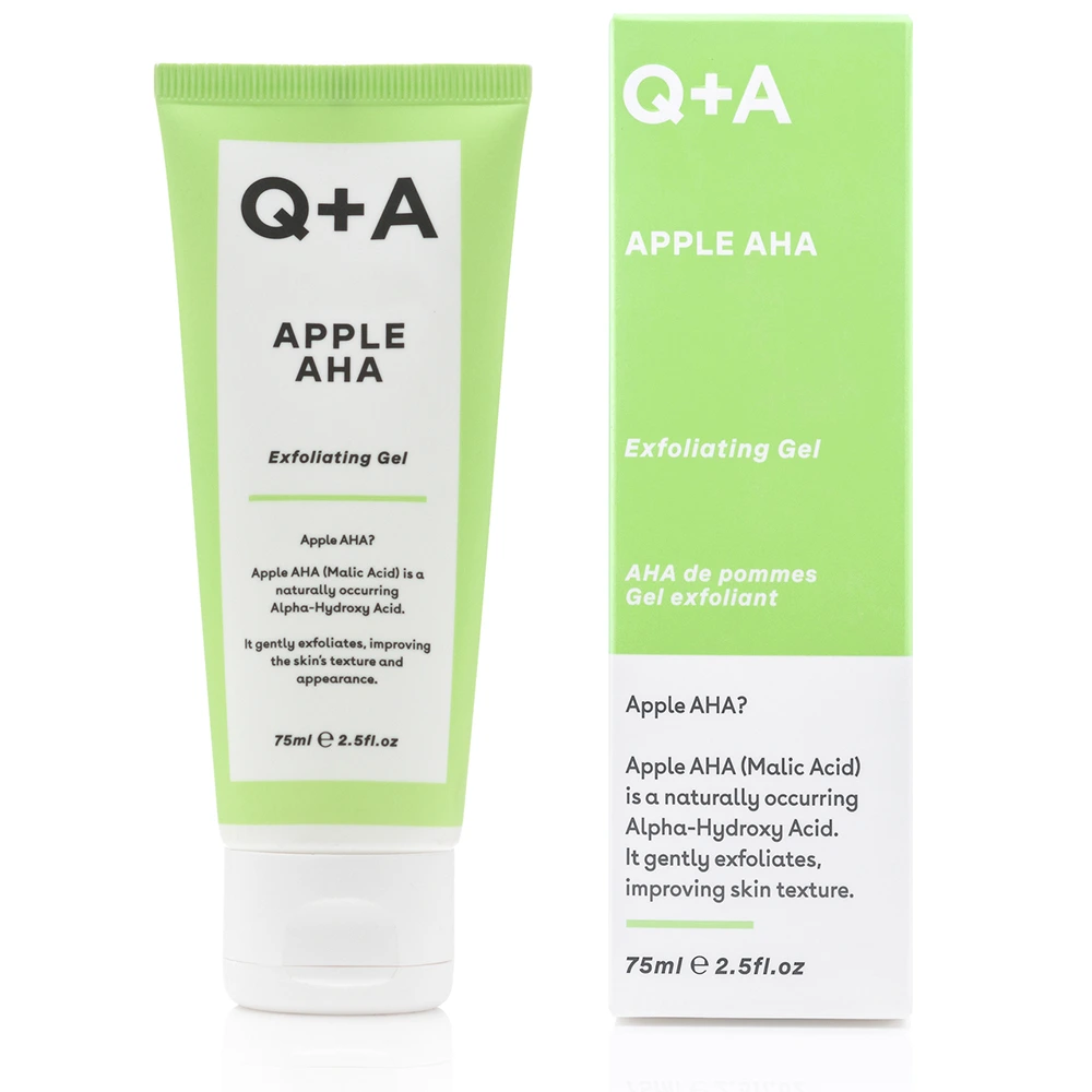 Q+A Apple AHA Exfoliating Gel 75 ml - Ansiktsrengöring