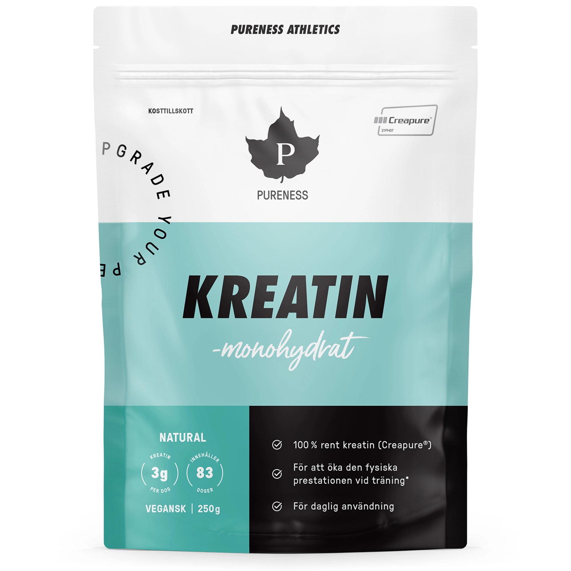 Pureness Athletics Kreatin Creapure 250 g - Kreatin