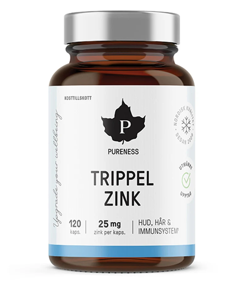 Pureness Trippel Zink 120 kapslar - Zink