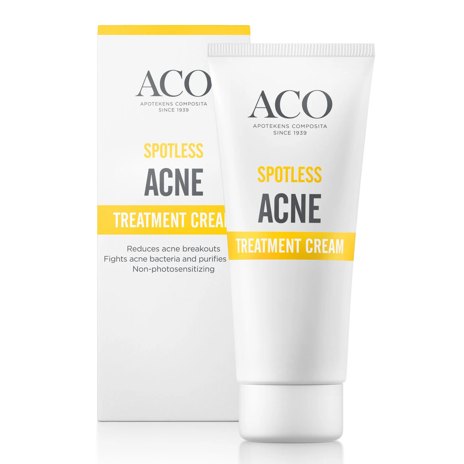 ACO Spotless Acne Skin Treatment Cream oparfymerad 30 g - Akne