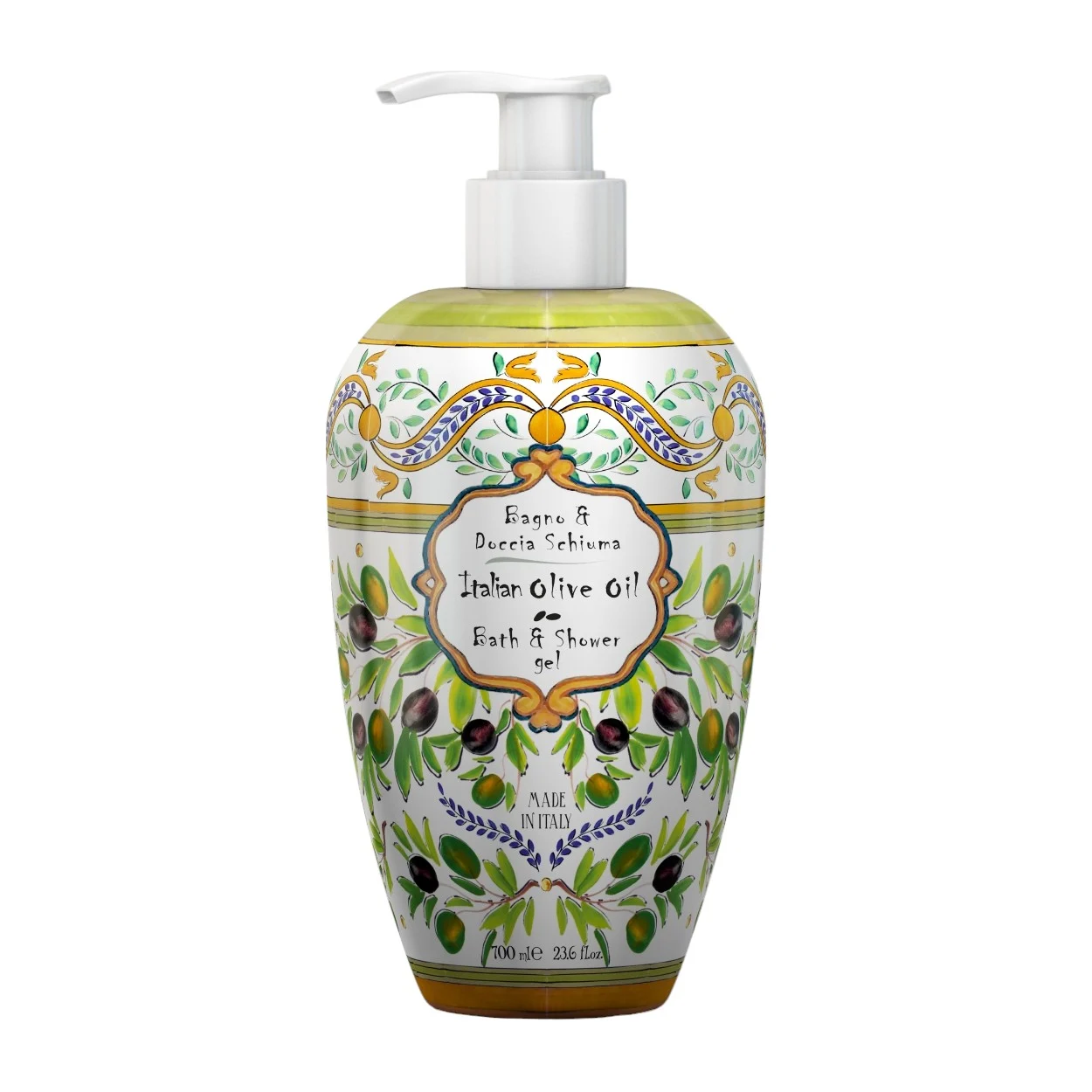 Rudy La Maioliche Bath & Shower Italian Olive Oil 700 ml - Badskum