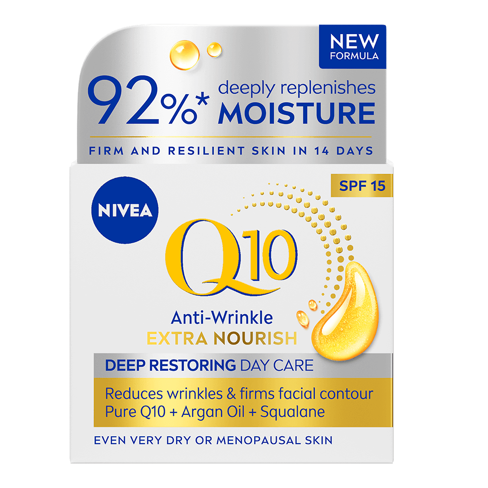 Nivea Q10 Extra Nourish Day Cream SPF 15 50 ml - Ansiktskräm - dagkräm