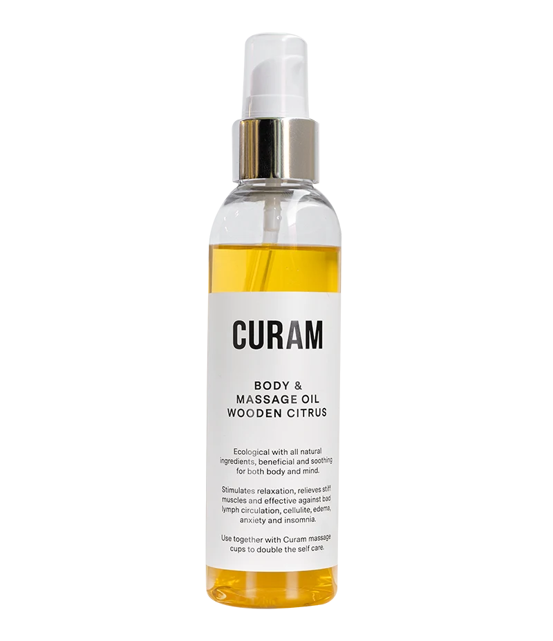 Curam Body And Massage Oil Wooden Citrus 150 ml - Kroppsolja