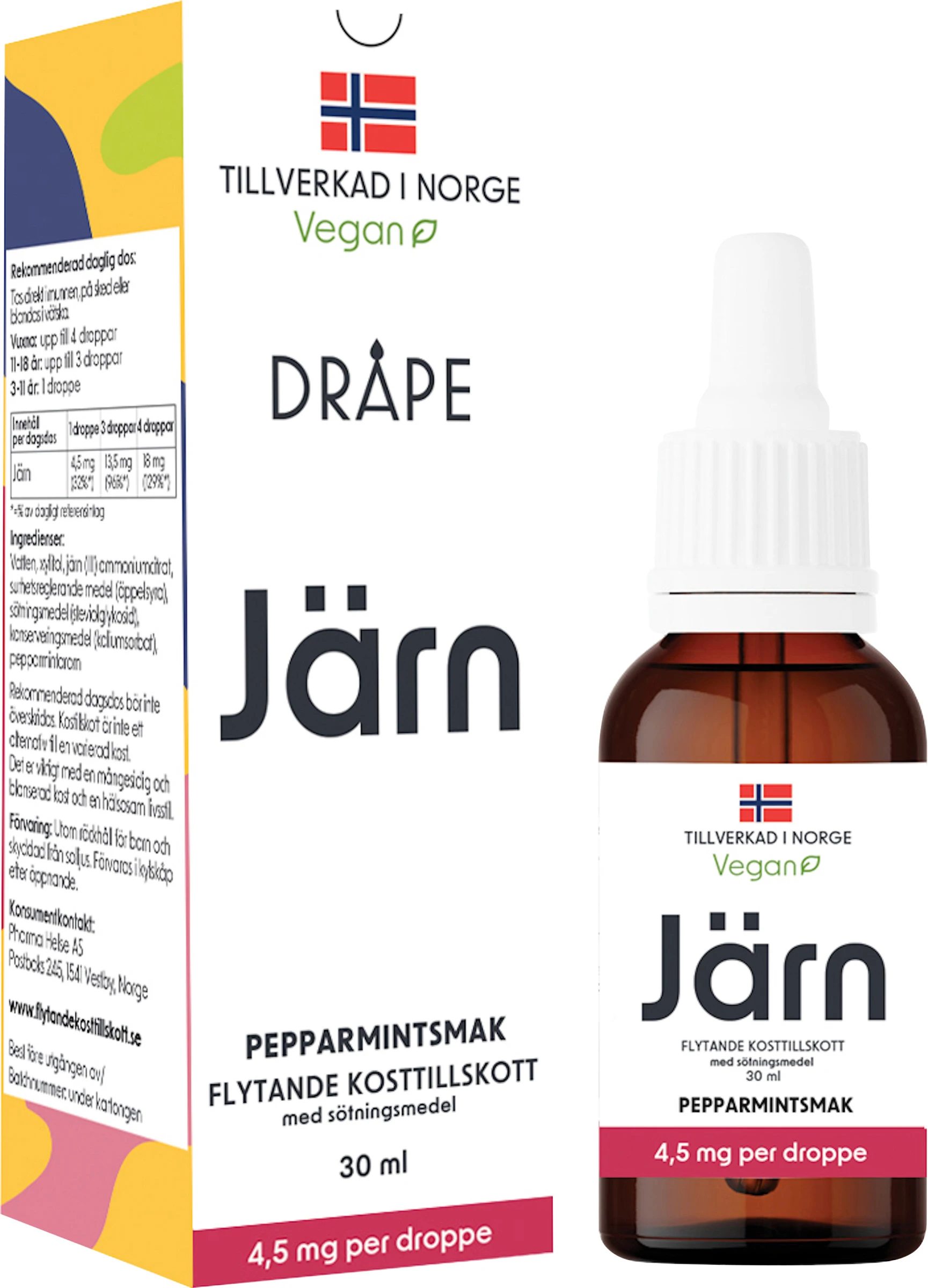 Dråpe Flytande Järn Droppar 30 ml - Järn