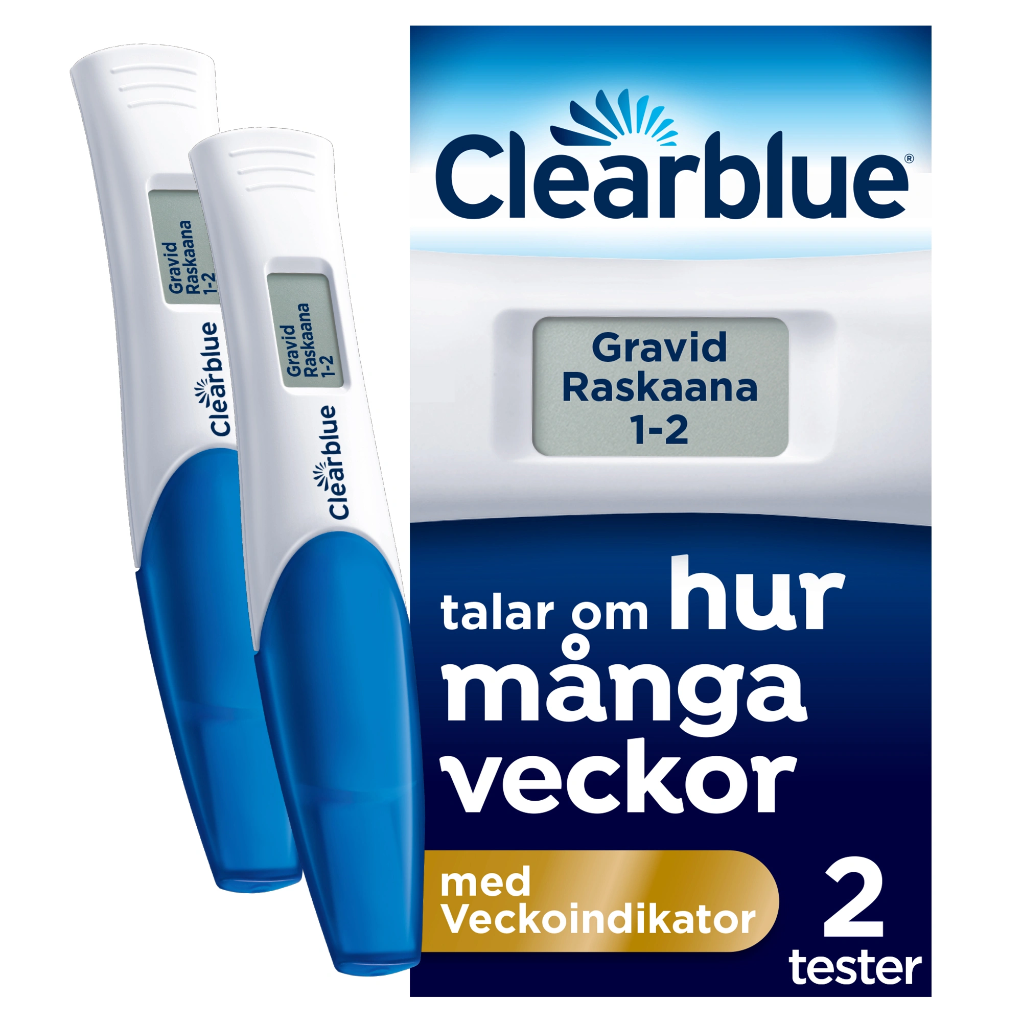 Clearblue Digital Graviditetstest med veckoindikator 2 st - Bli gravid