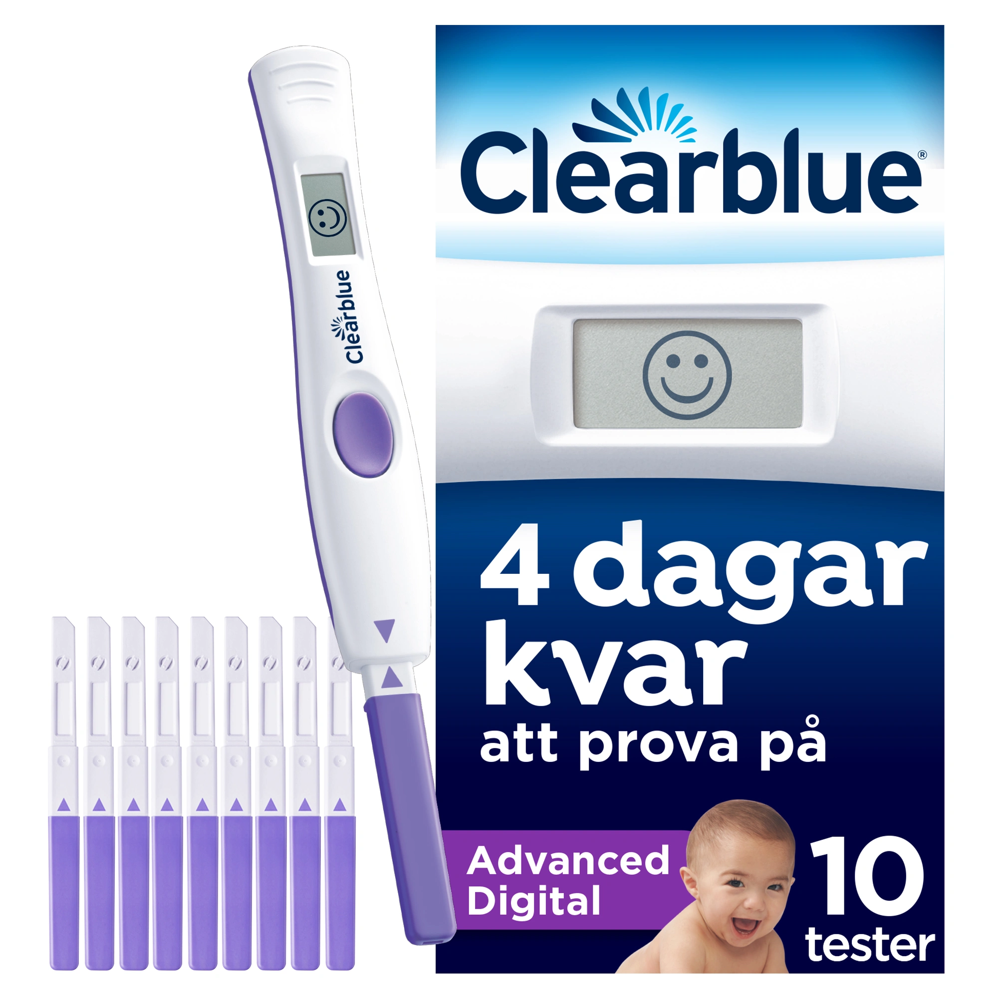Clearblue Advanced Ägglossningstest 10 st - Bli gravid