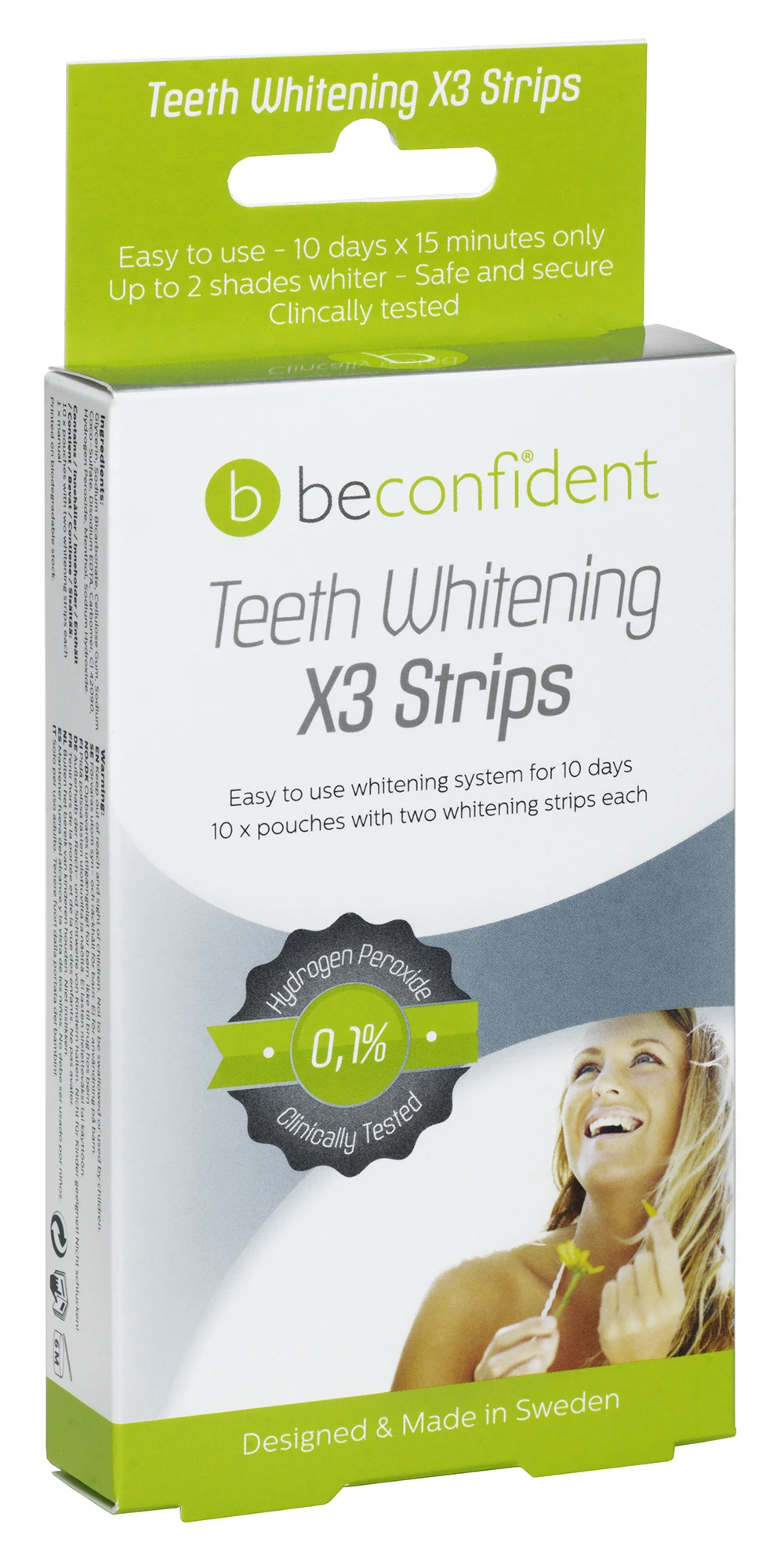 Beconfident Teeth Whitening Strips 10 strips för 10 dagar - Tandblekning