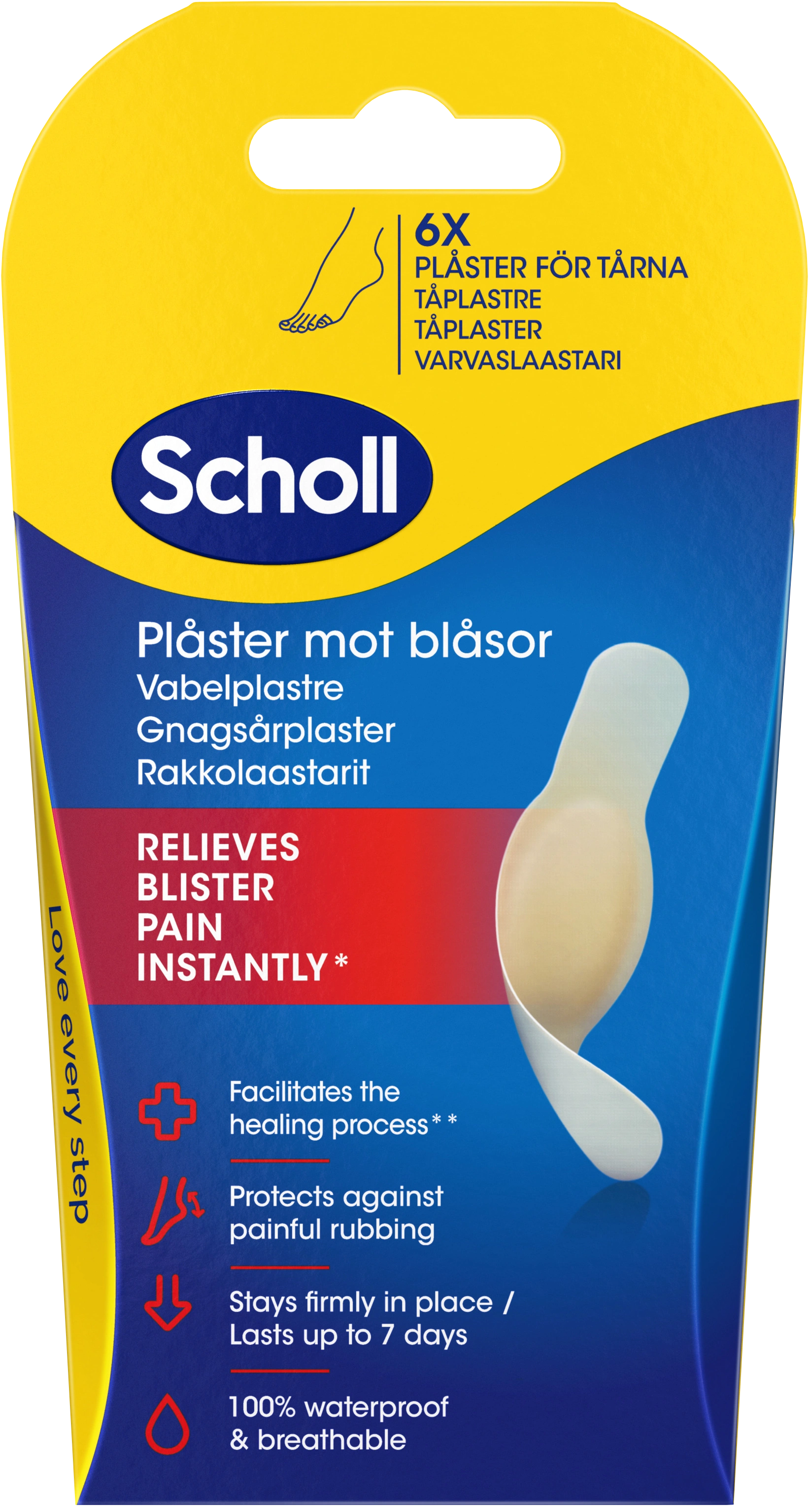 Scholl Blister Plasters Toes - Skavsår & fotblåsor