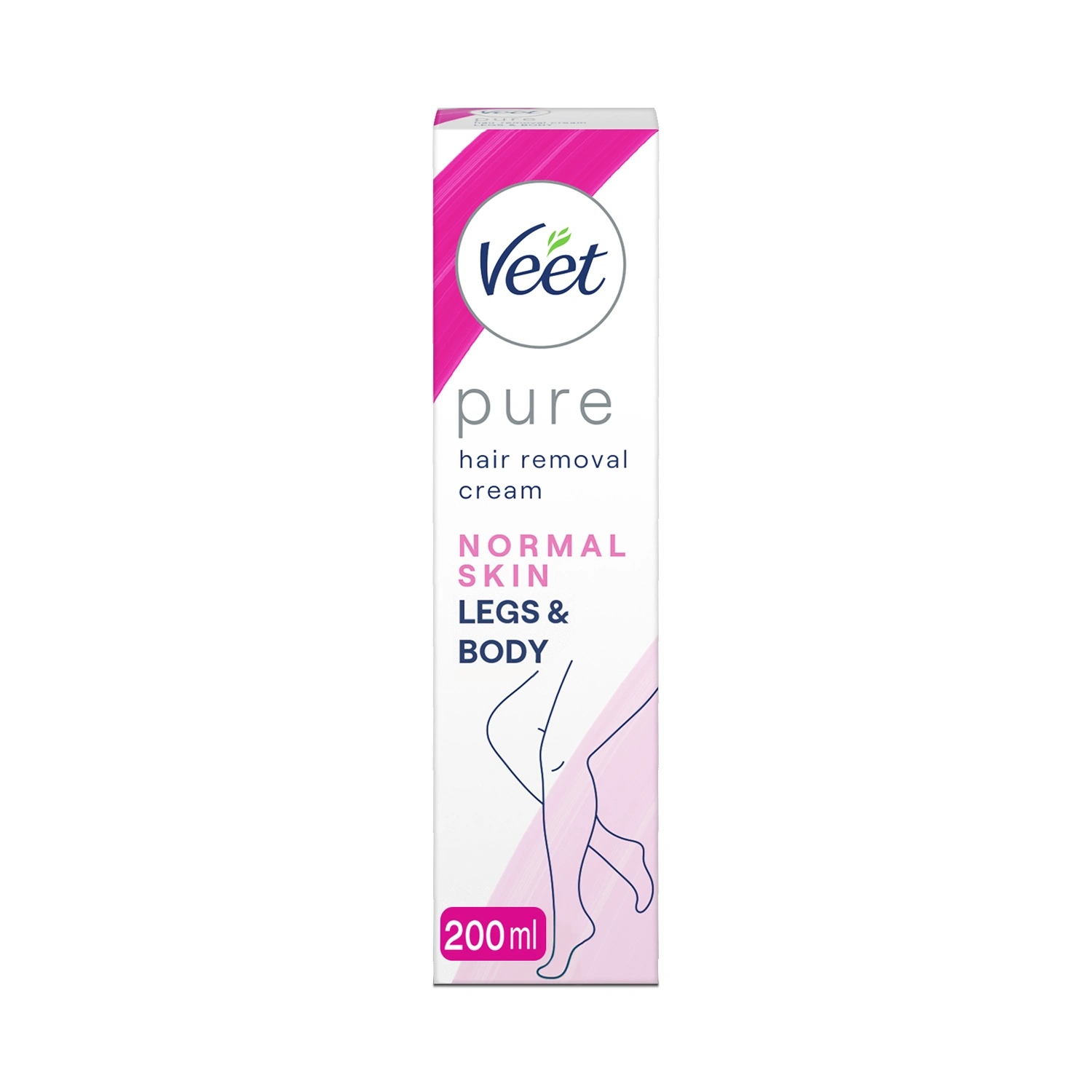 Veet Pure Hair Removal Cream Normal Hud 200 ml - Hårborttagningskräm