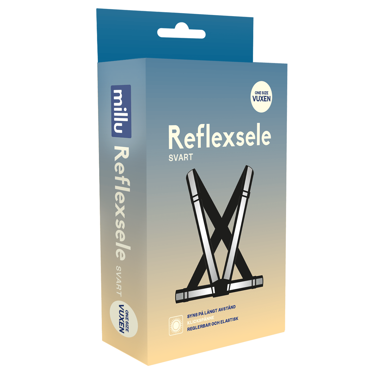 Millu Reflexsele Svart Vuxen 1 st - Reflexer