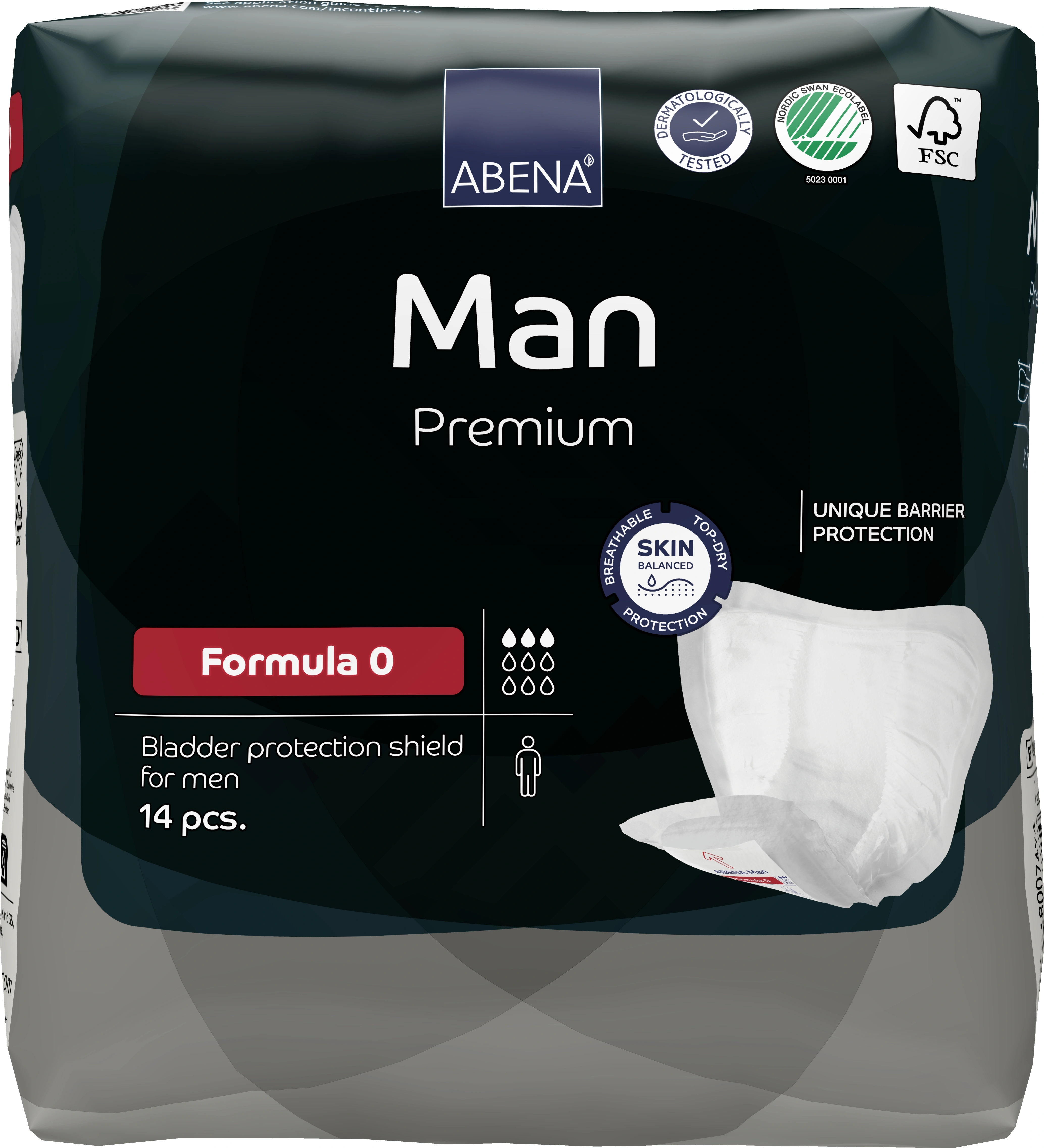 ABENA Man Formula 0 Premium 14 st - Inkontinensskydd för män