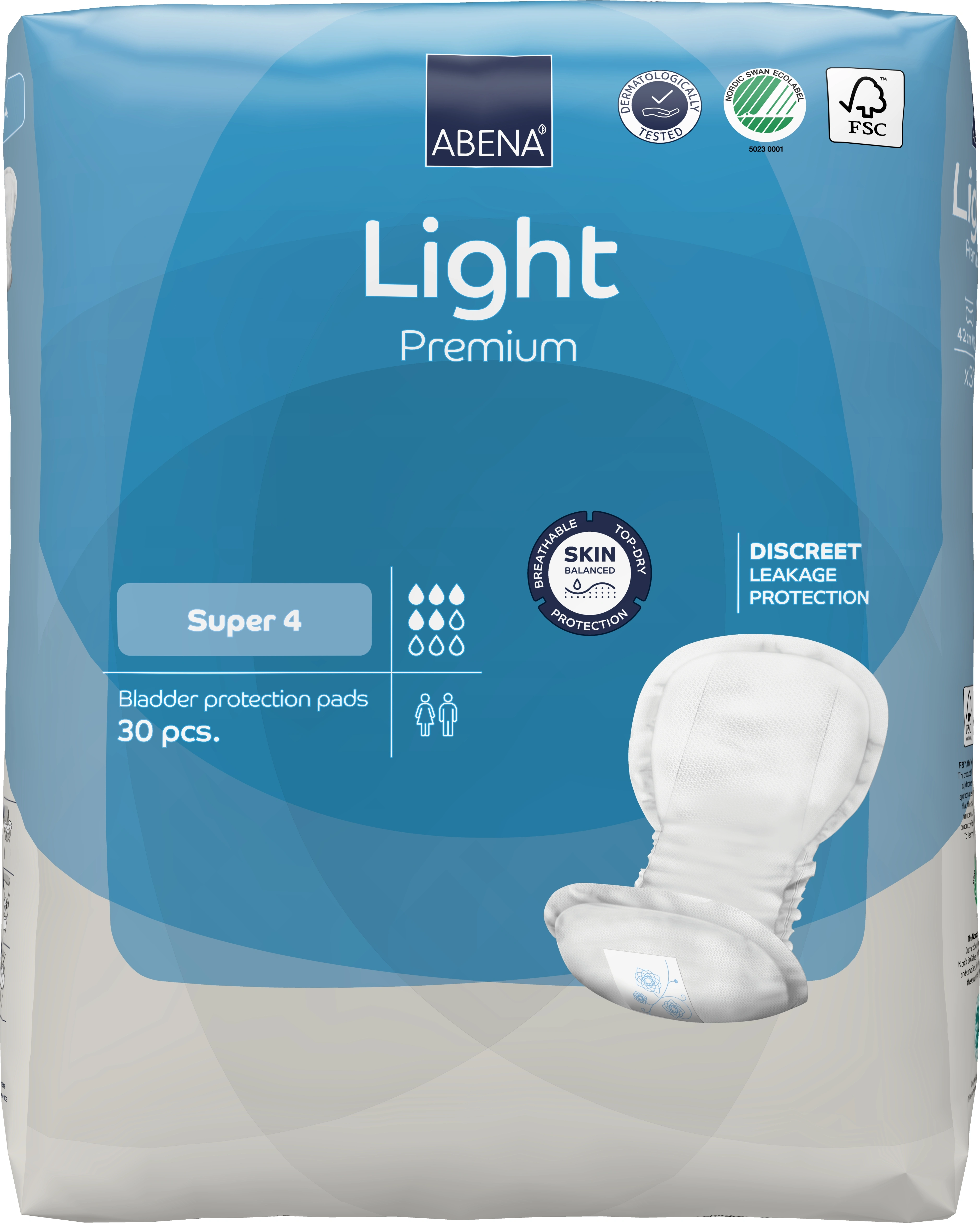 ABENA Light Super 4 Premium - Inkontinensskydd för kvinnor