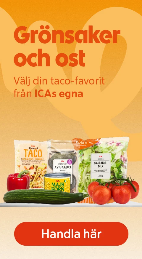 ICAs egna grönsaker och ost