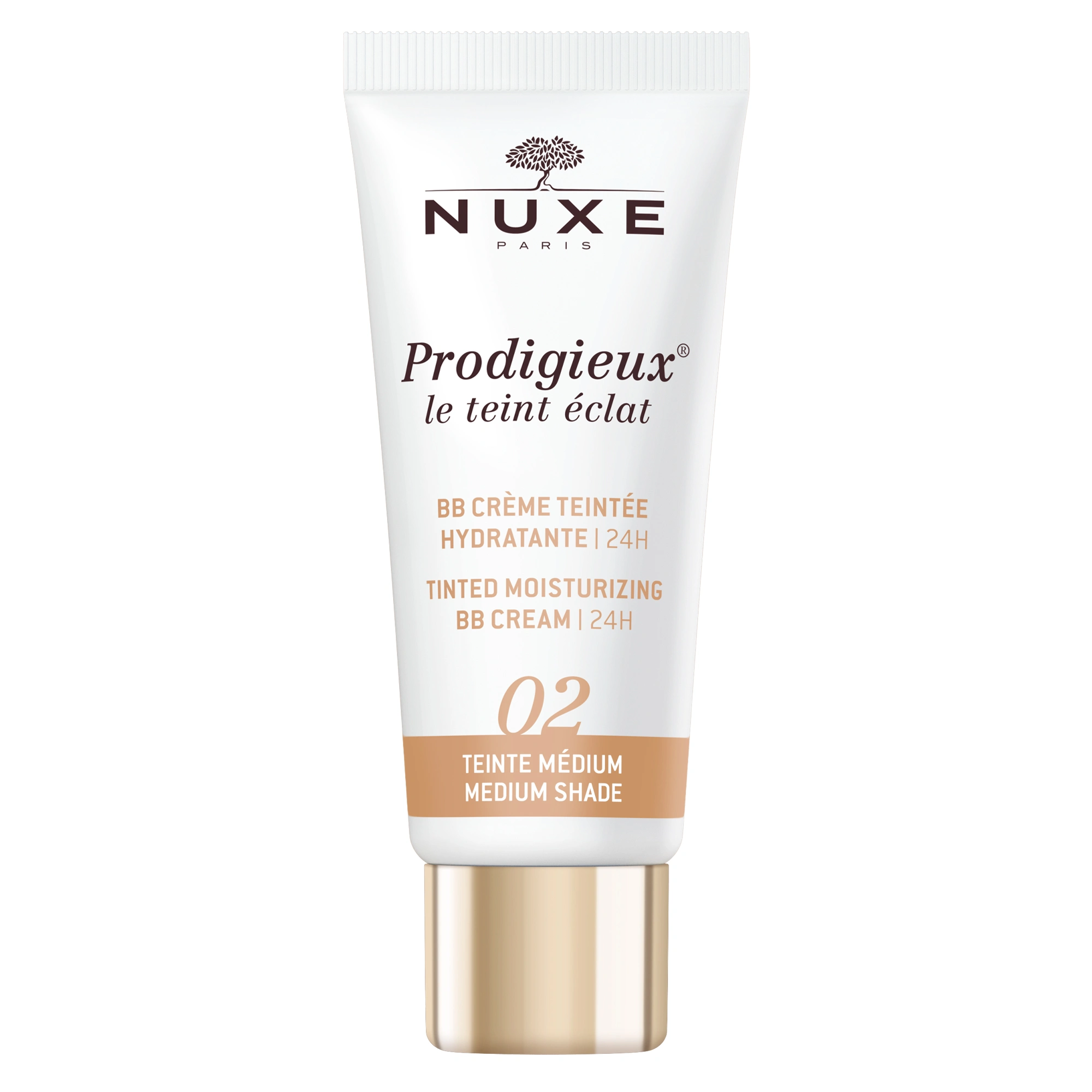 NUXE Tinted Moisturizing BB Cream 24H 30 ml Medium Shade - BB-cream