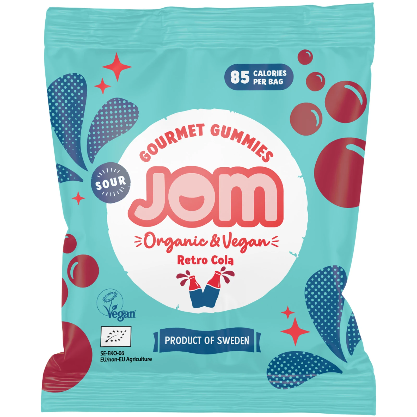 JOM Snack Pack Sur Retro Cola Godis 25 g - Ekologiskt godis