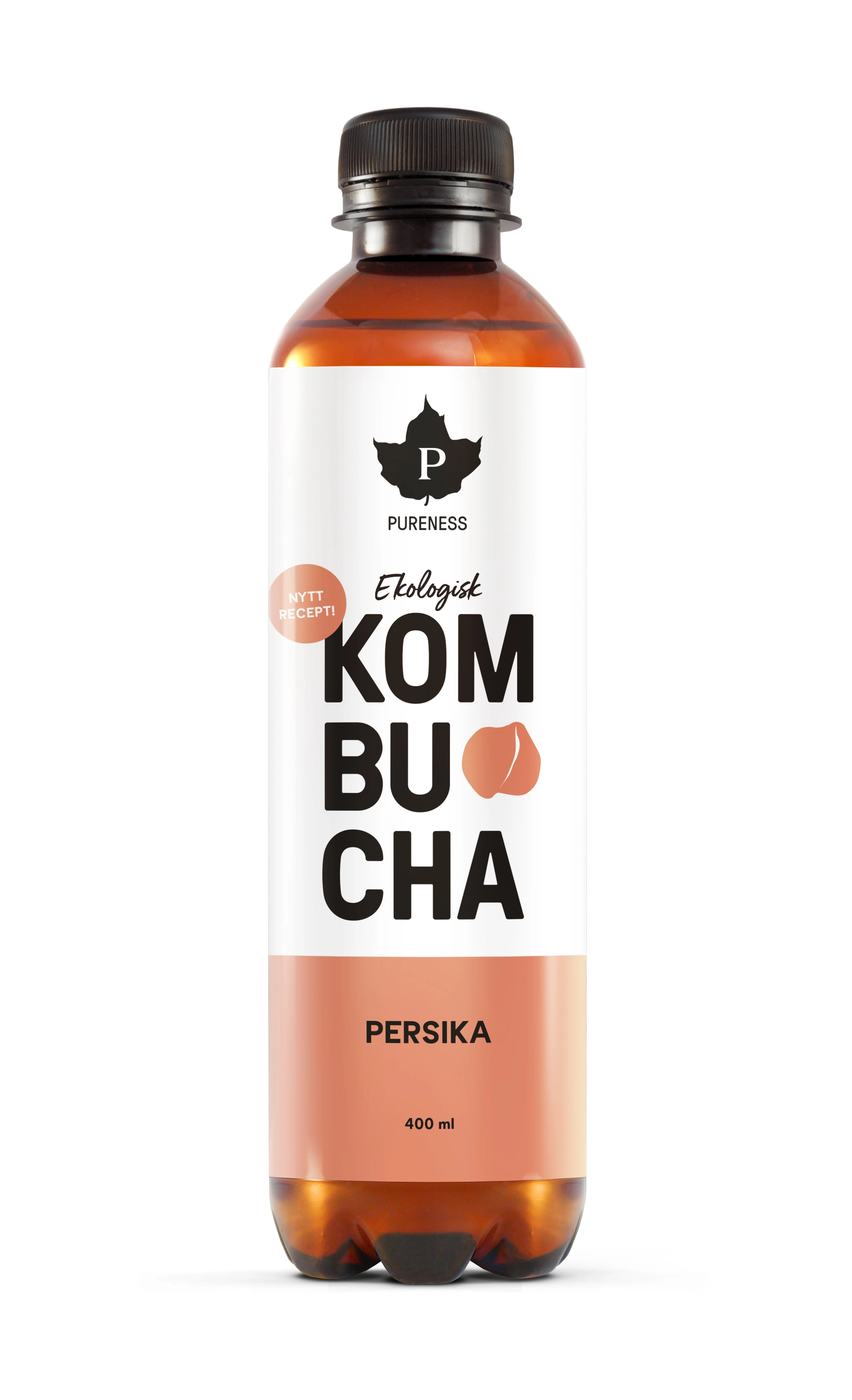 Pureness Ekologisk Kombucha Persika 400 ml - Kombucha