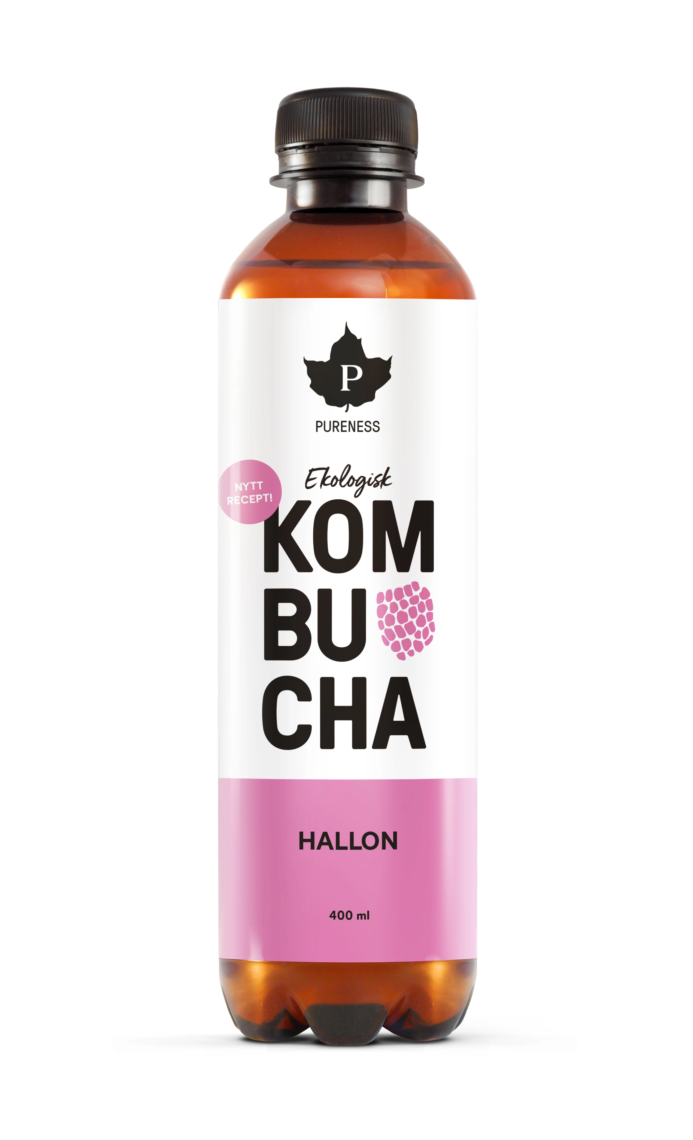 Pureness Ekologisk Kombucha Hallon 400 ml - Kombucha