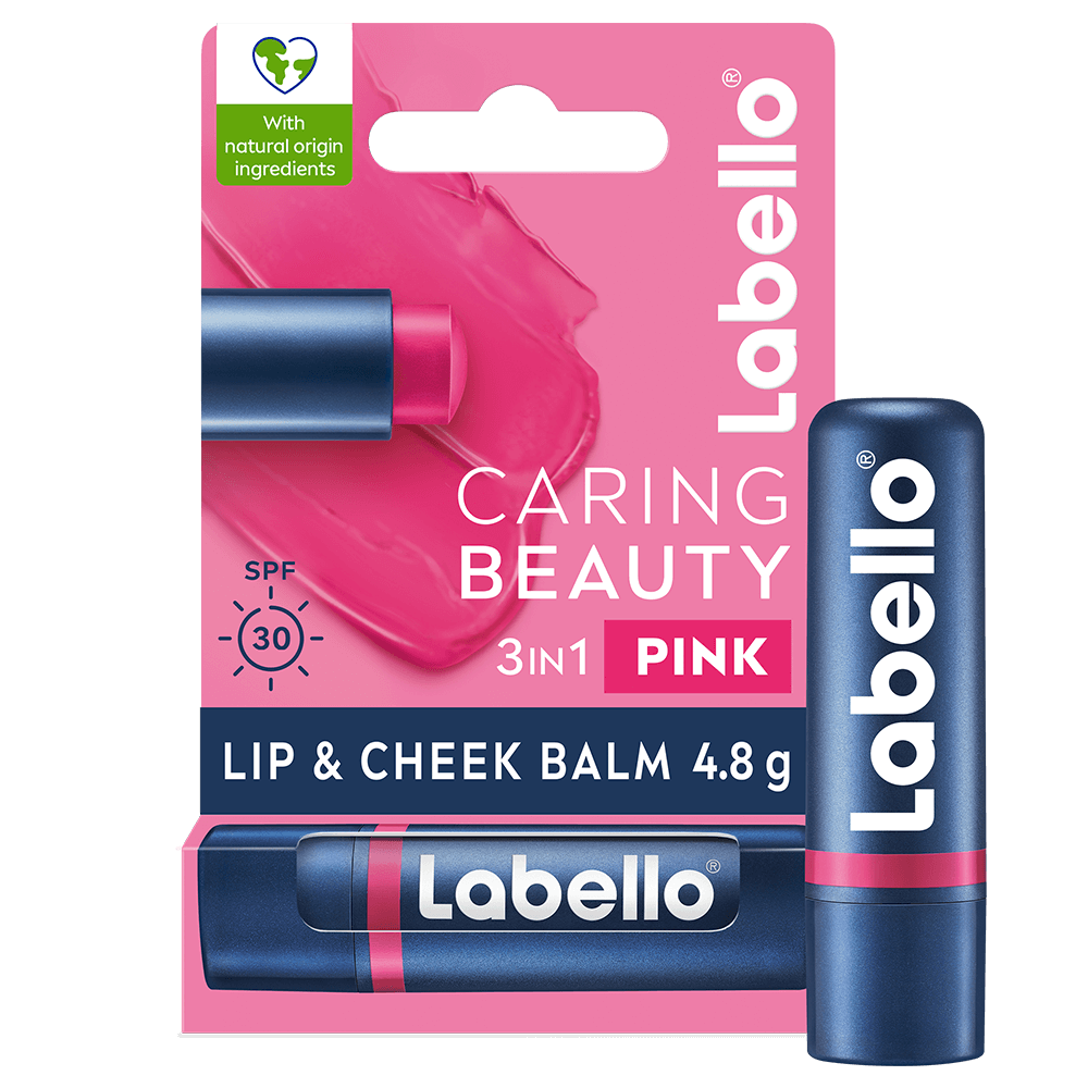 Labello Caring Beauty Pink 4,8 g - Läppbalsam