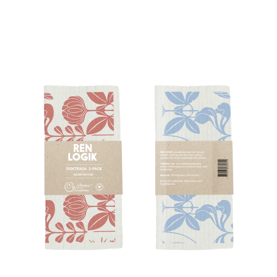 Ren Logik Disktrasa röd/blå 2-pack - Hemrengöring & tvätt