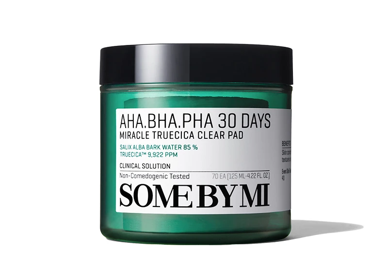 SOME BY MI AHA-BHA-PHA 30 Days Miracle Truecica Clear Pad 70 st - Exfoliering & peeling för ansikte