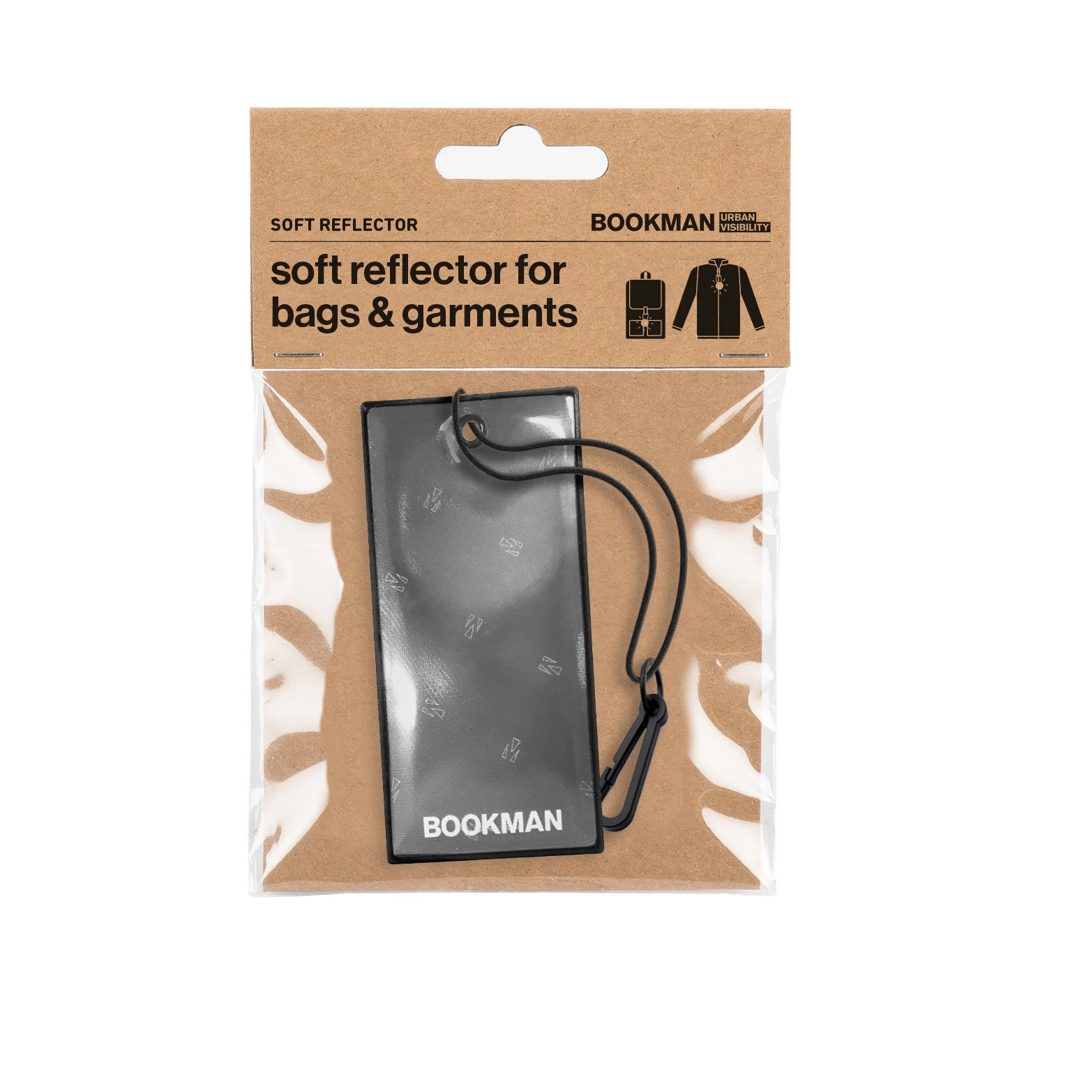 Bookman Hanging Reflectors Rectangle Black - Reflexer