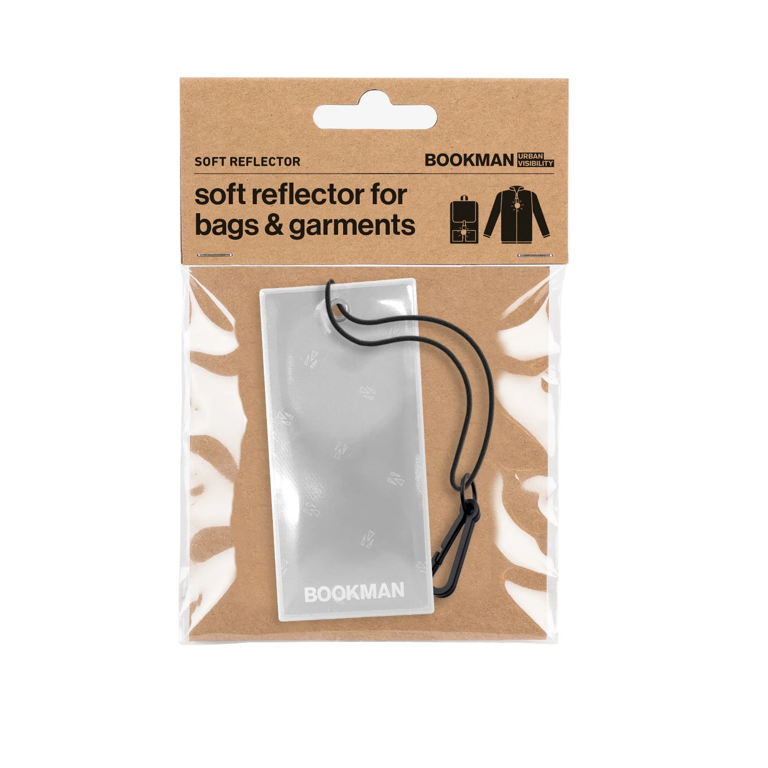 Bookman Hanging Reflectors Rectangle White - Reflexer
