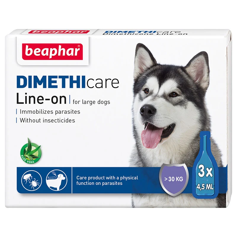 Beaphar Dimethicare Line-on Stor Hund 3x4,5ml - Fästingmedel & fästinghalsband för hund