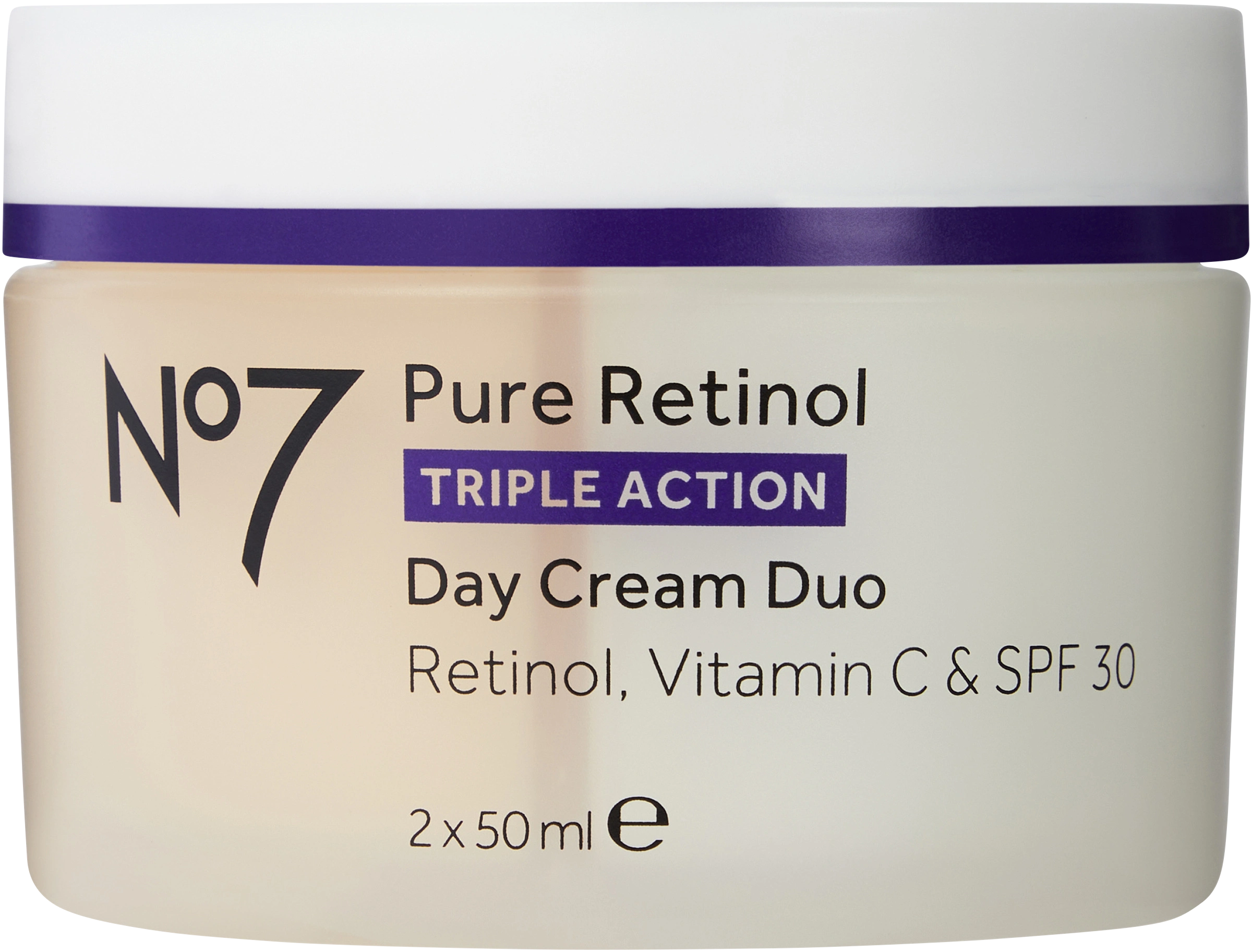 No7 Retinol Vitamin C Day Cream Duo SPF30 100 ml - Ansiktskräm - dagkräm