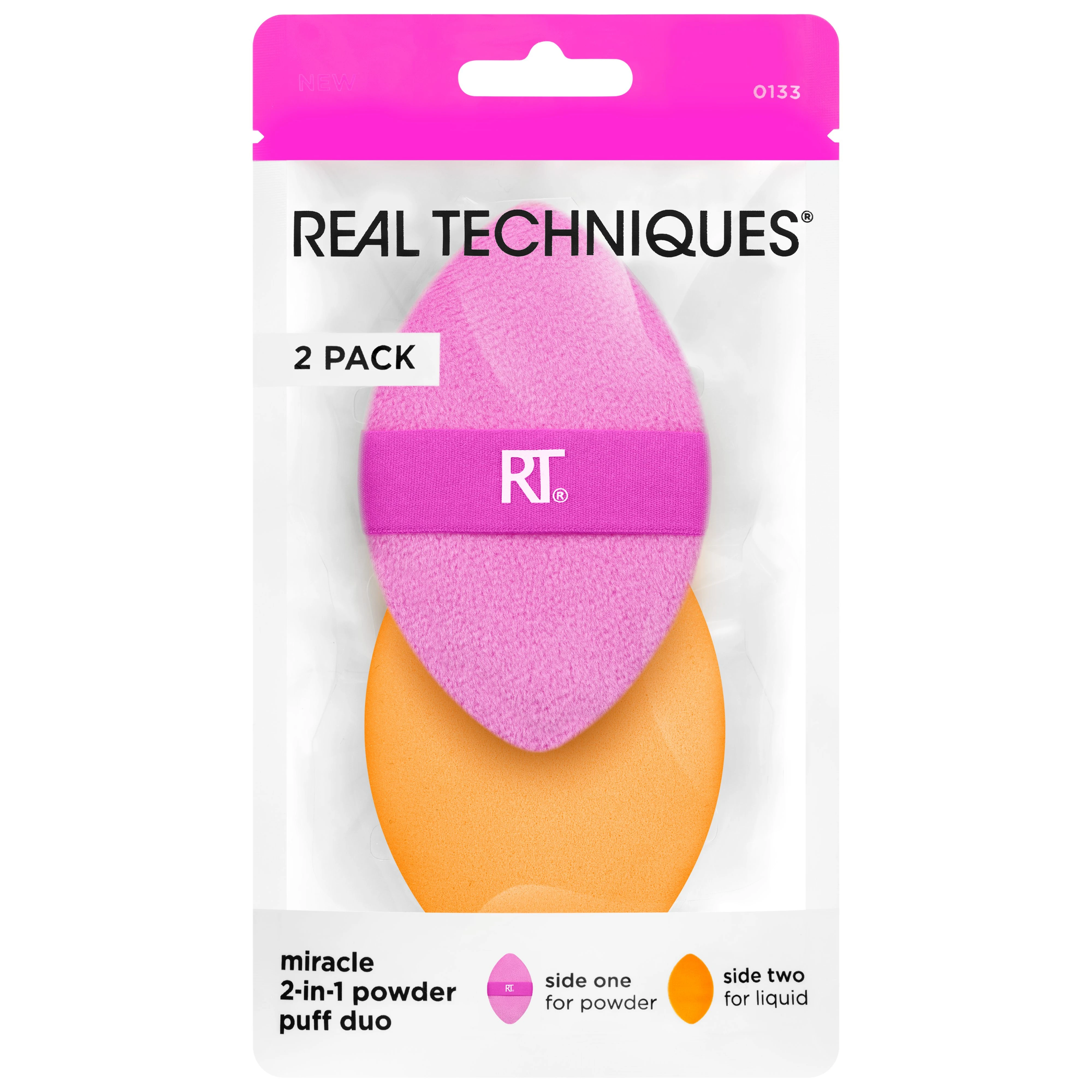Real Techniques Miracle 2-in1 Powder Puff Duo - Beauty Blenders & sminksvampar