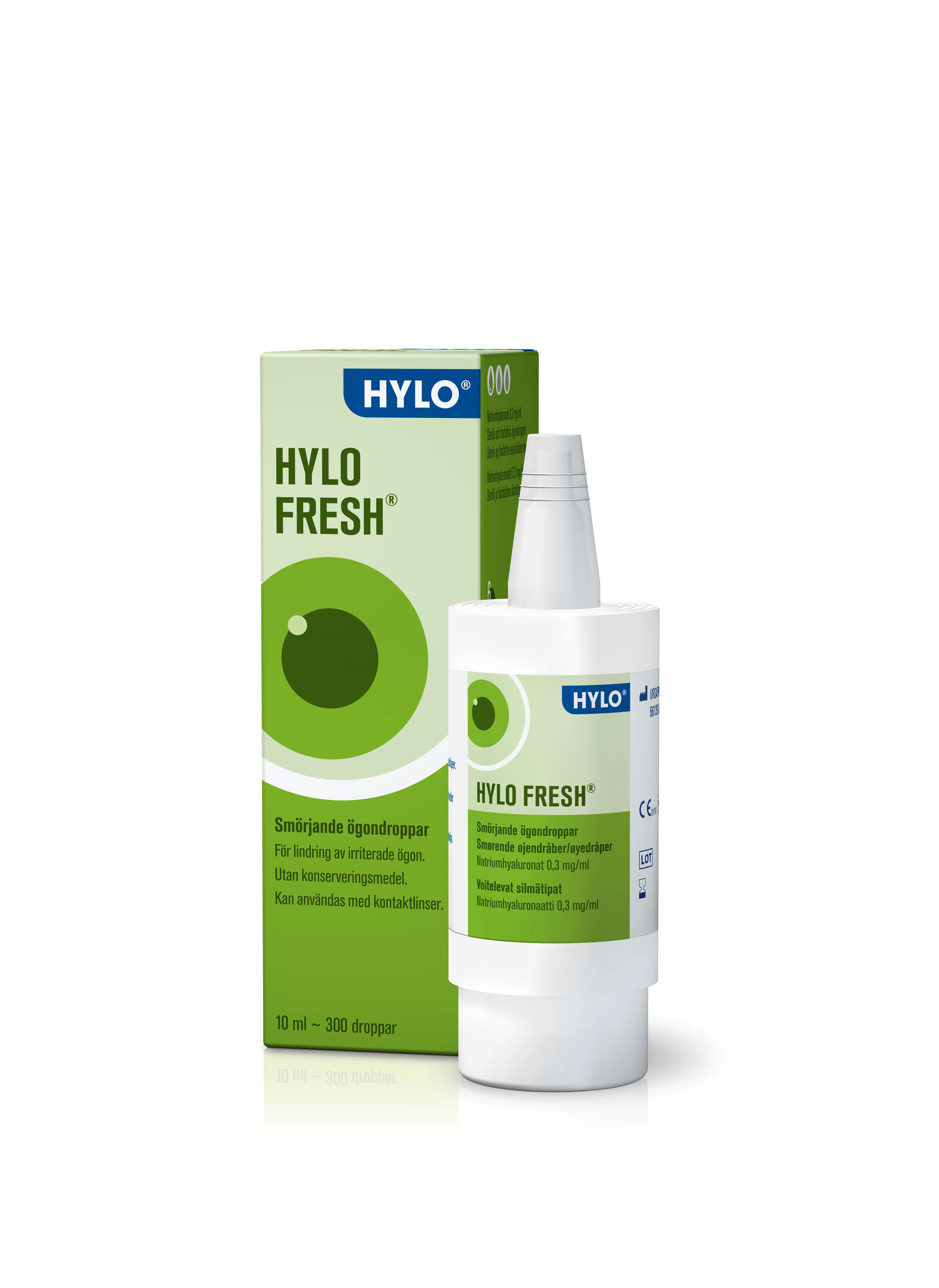 Hylo Fresh Ögondroppar 10 ml - Ögondroppar för röda & irriterade ögon