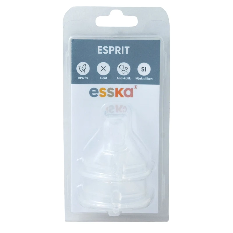 ESSKA Esprit Dinapp Anti-Kolik X-Cut 2 st - Tillbehör nappflaskor