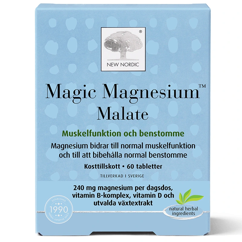 New Nordic Magic Magnesium Malate 60 tabletter - Magnesium