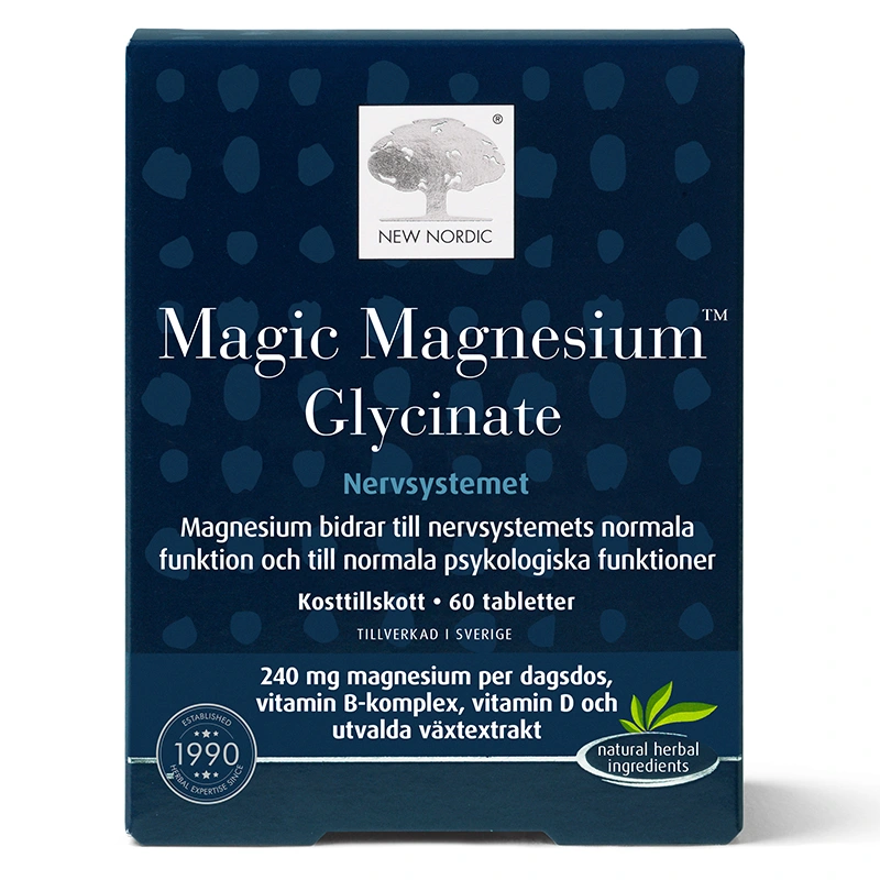 New Nordic Magic Magnesium Glycinate 60 tabletter - Magnesium
