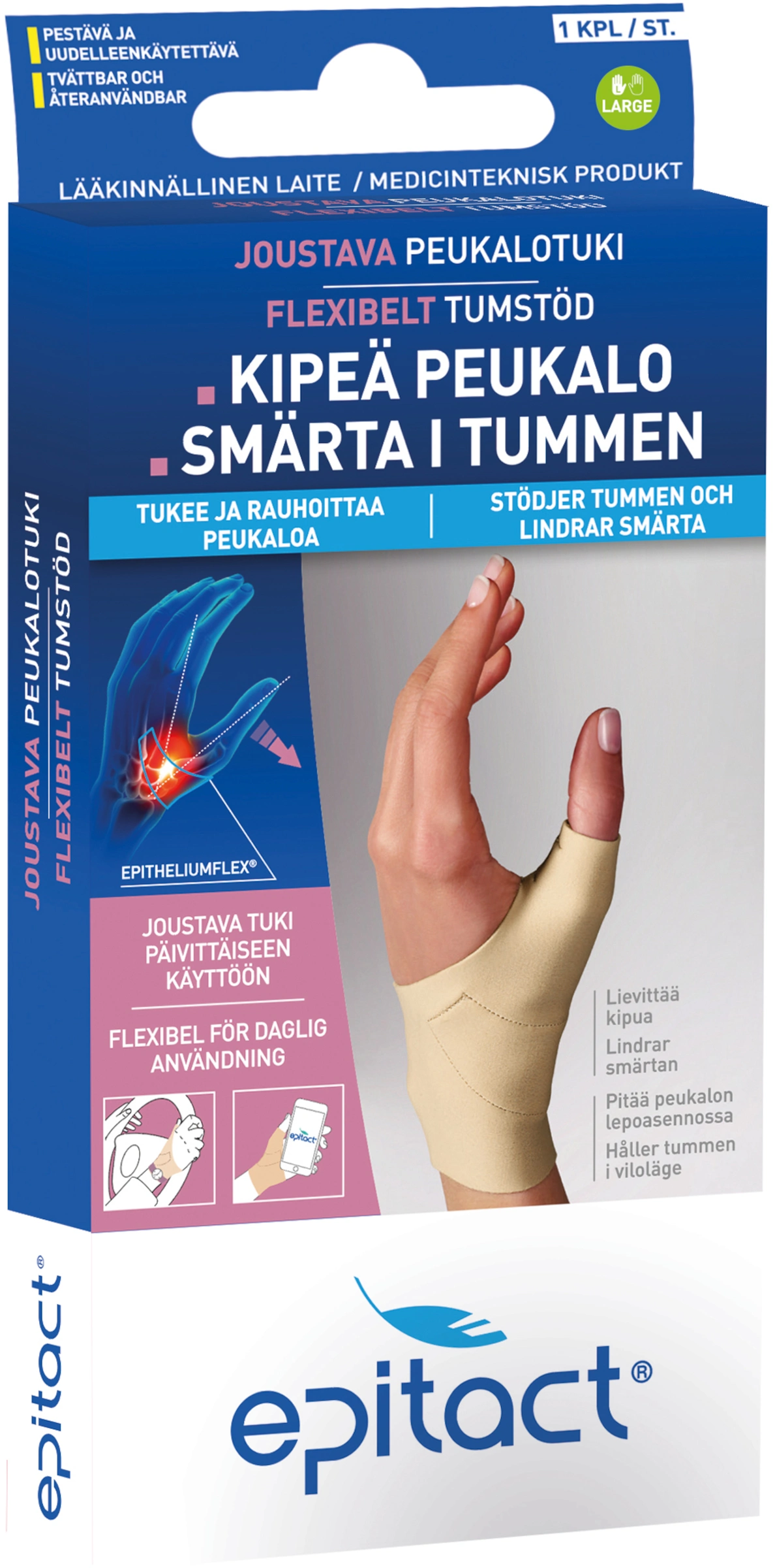 Epitact Flexibelt Tumstöd Vänster L - Ledvärk & artros