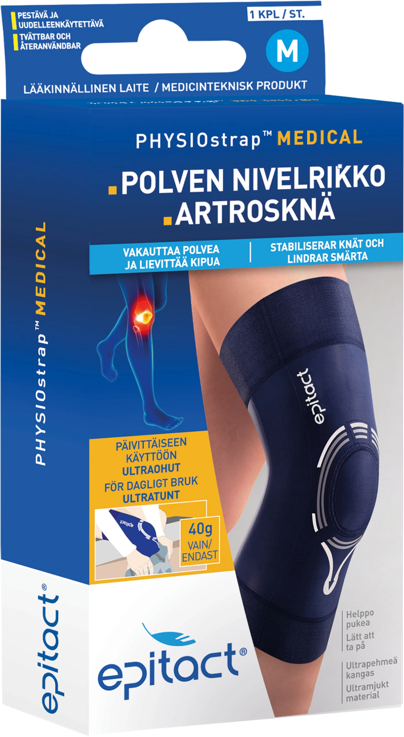 Epitact Physiostrap Medical Knästöd M - Ledvärk & artros