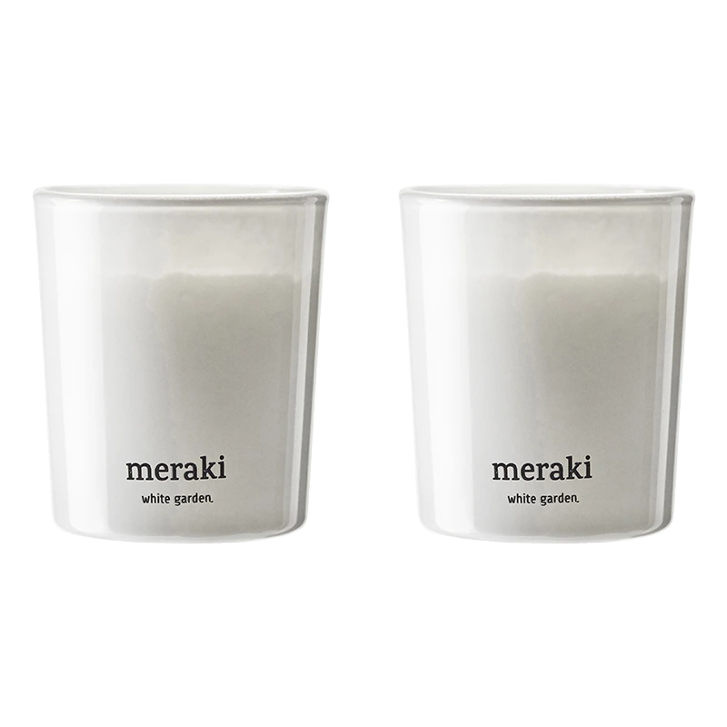 Meraki Doftljus White Garden 2x60g - Doftljus