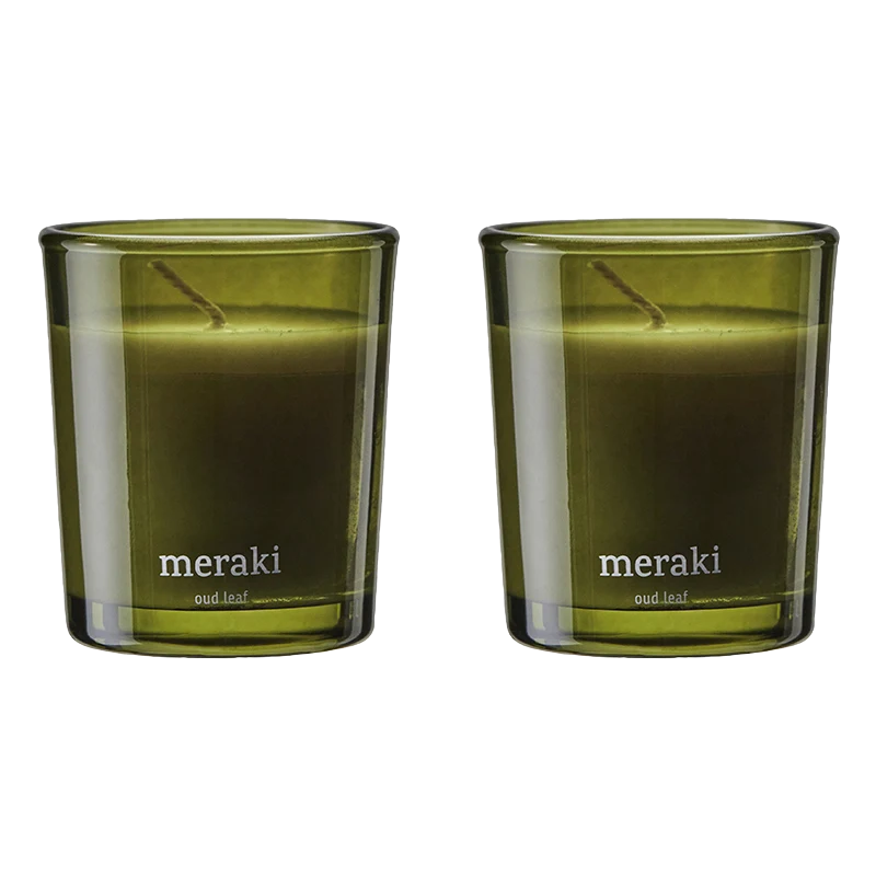 Meraki Doftljus Oud Leaf 2x60g - Doftljus