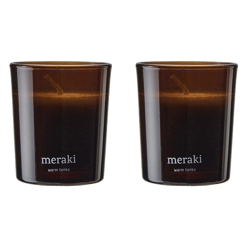 Meraki Doftljus Warm Tonka 2x60g - Doftljus