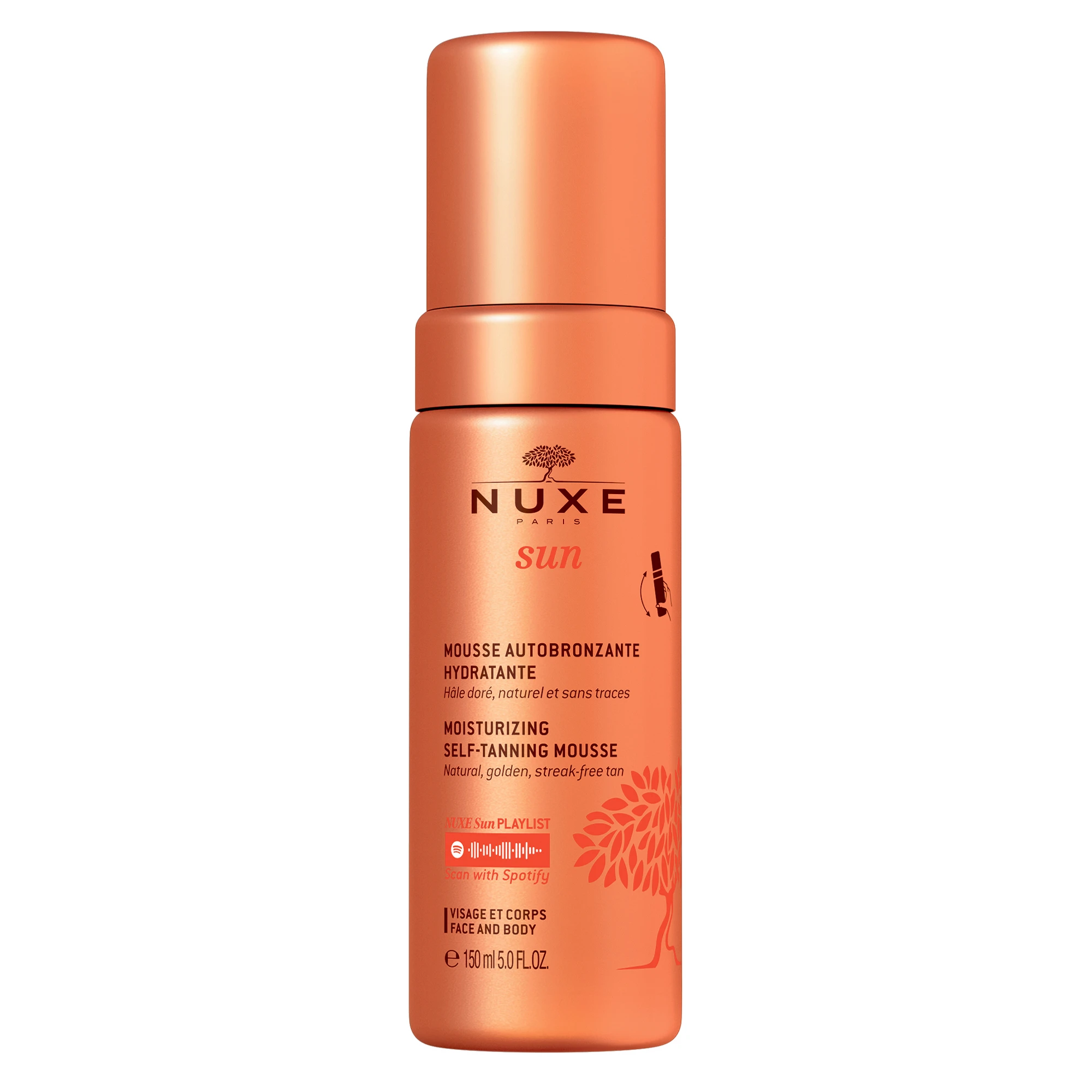 NUXE Sun Moisturizing Self-Tanning Mousse 150 ml - Brun utan sol mousse