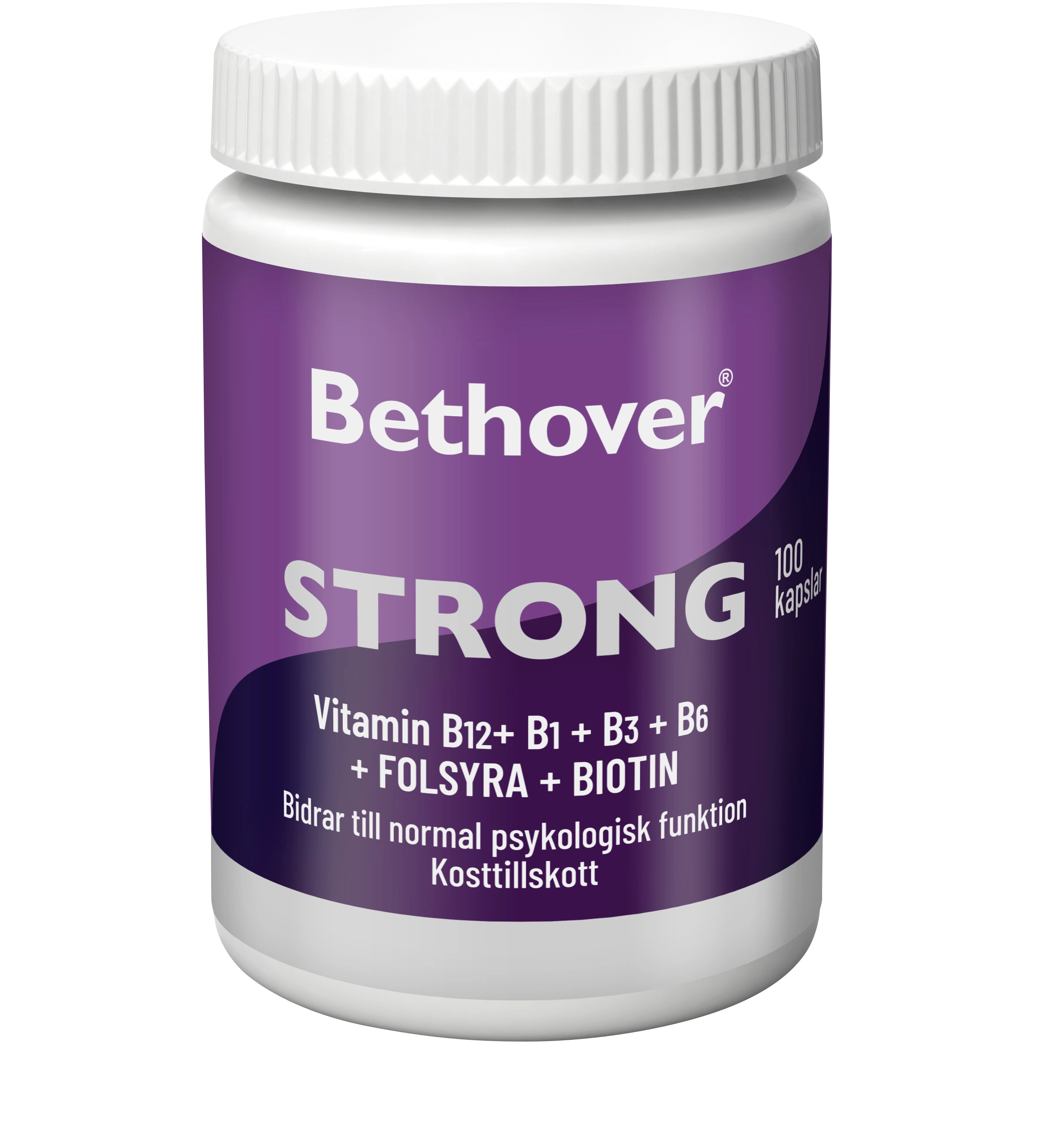 Bethover Strong 100 kapslar - B-vitamin