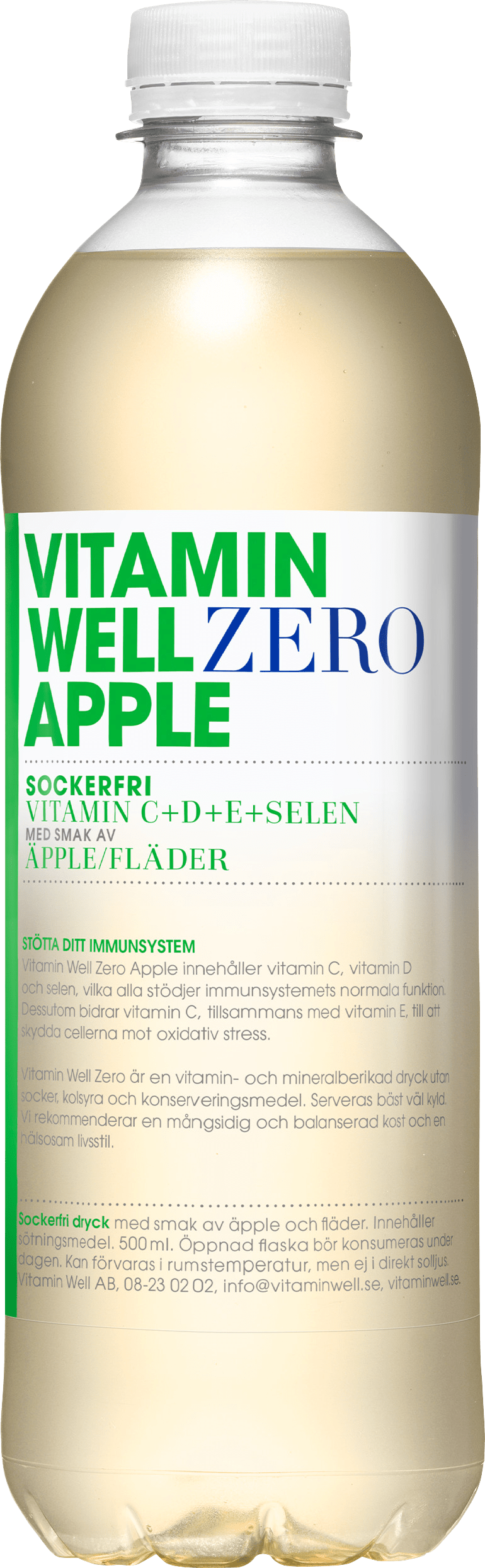 Vitamin Well Zero Apple 500 ml - Drycker & shakes